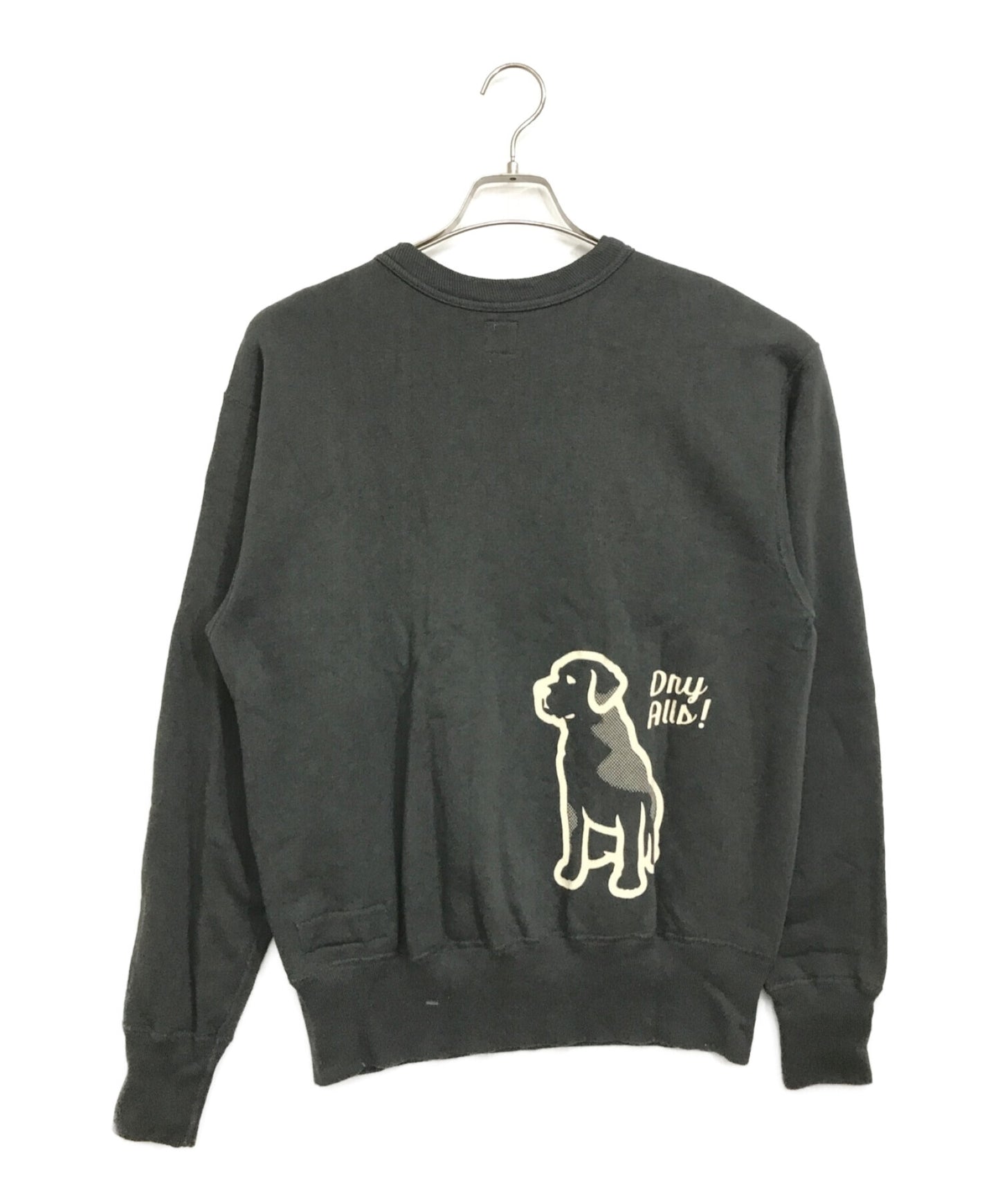 Human Made Dog Crewneck Sweatshirt / Dog Crew Neck Sweatshirt / Dry Alls / Rib / Print