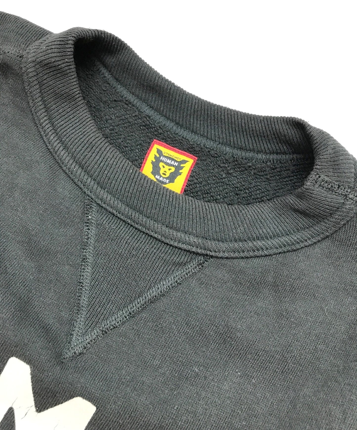 Human Made Dog Crewneck Sweatshirt / Dog Crew Neck Sweatshirt / Dry Alls / Rib / Print