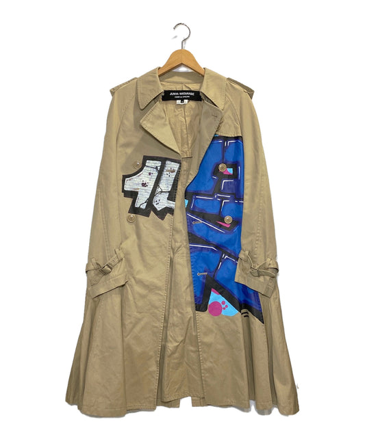 Junya Watanabe Comme des Garcons无袖印刷的风衣JS-C003 AD2016