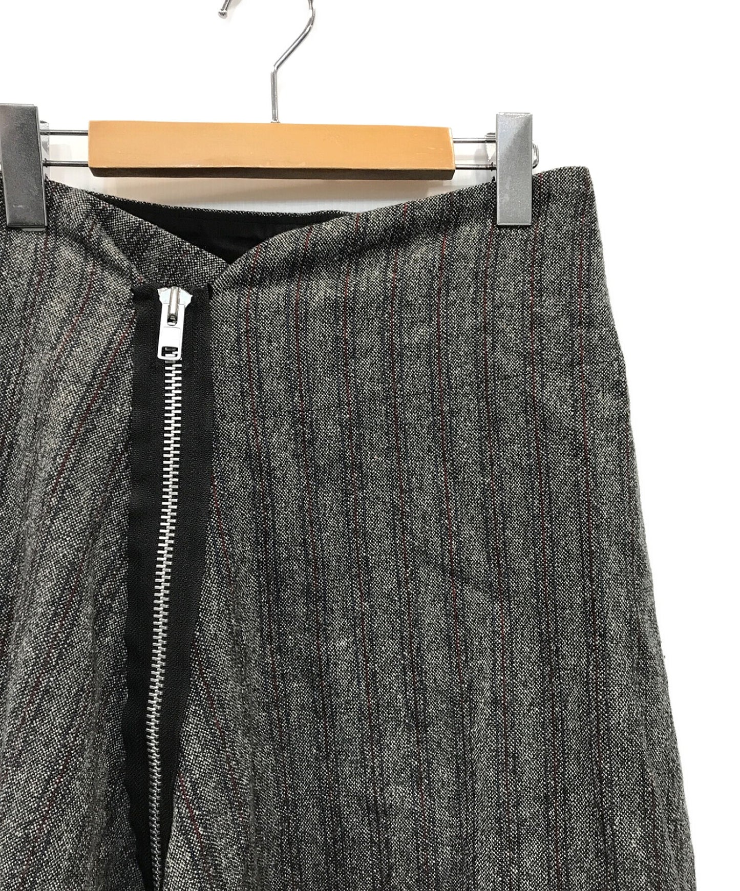 Tricot Comme des Garcons Tweed Zip Wrap Skirt tn-S047