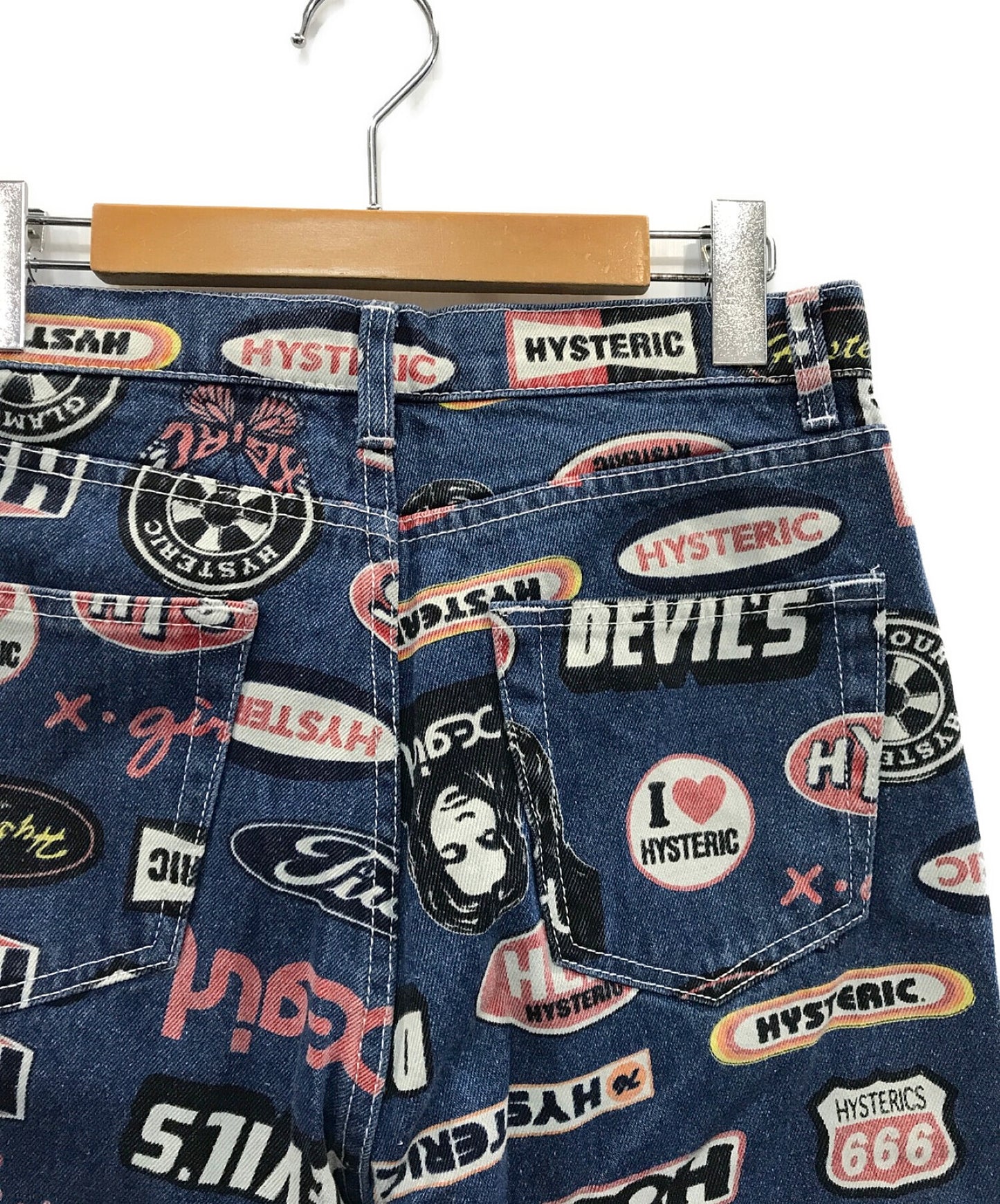 X-girl x HYSTERIC GLAMOUR Printed denim pants 05194613