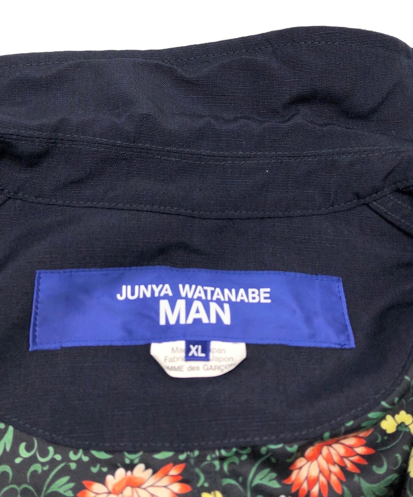Junya Watanabe Man ย้อนกลับแจ็คเก็ตผ้าลินินผ้าขนสัตว์ Wi-J002