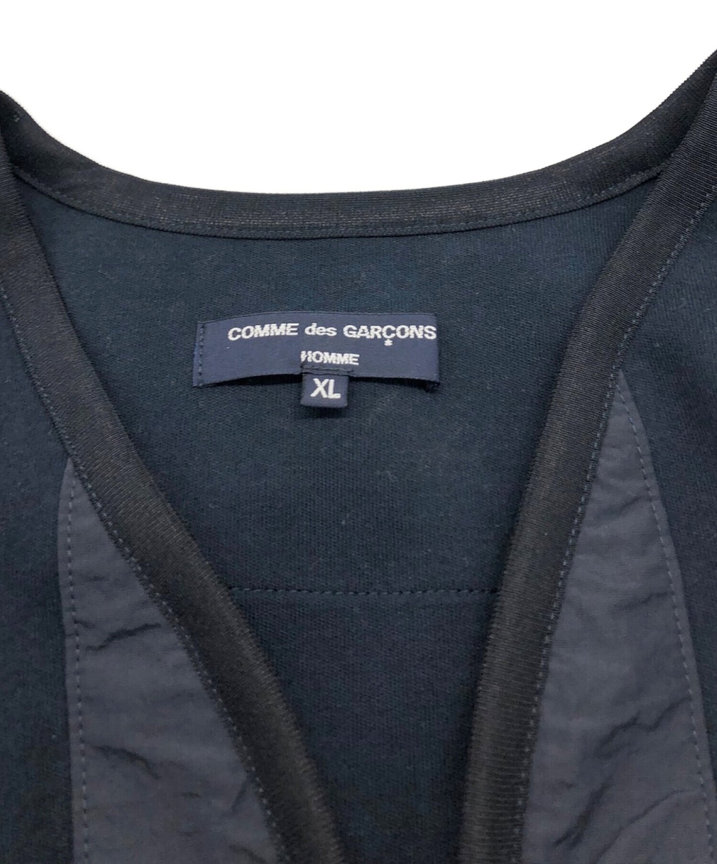 Comme des Garcons Homme Cotton 가득 채운 저지 군사적 라이너 HK-T004
