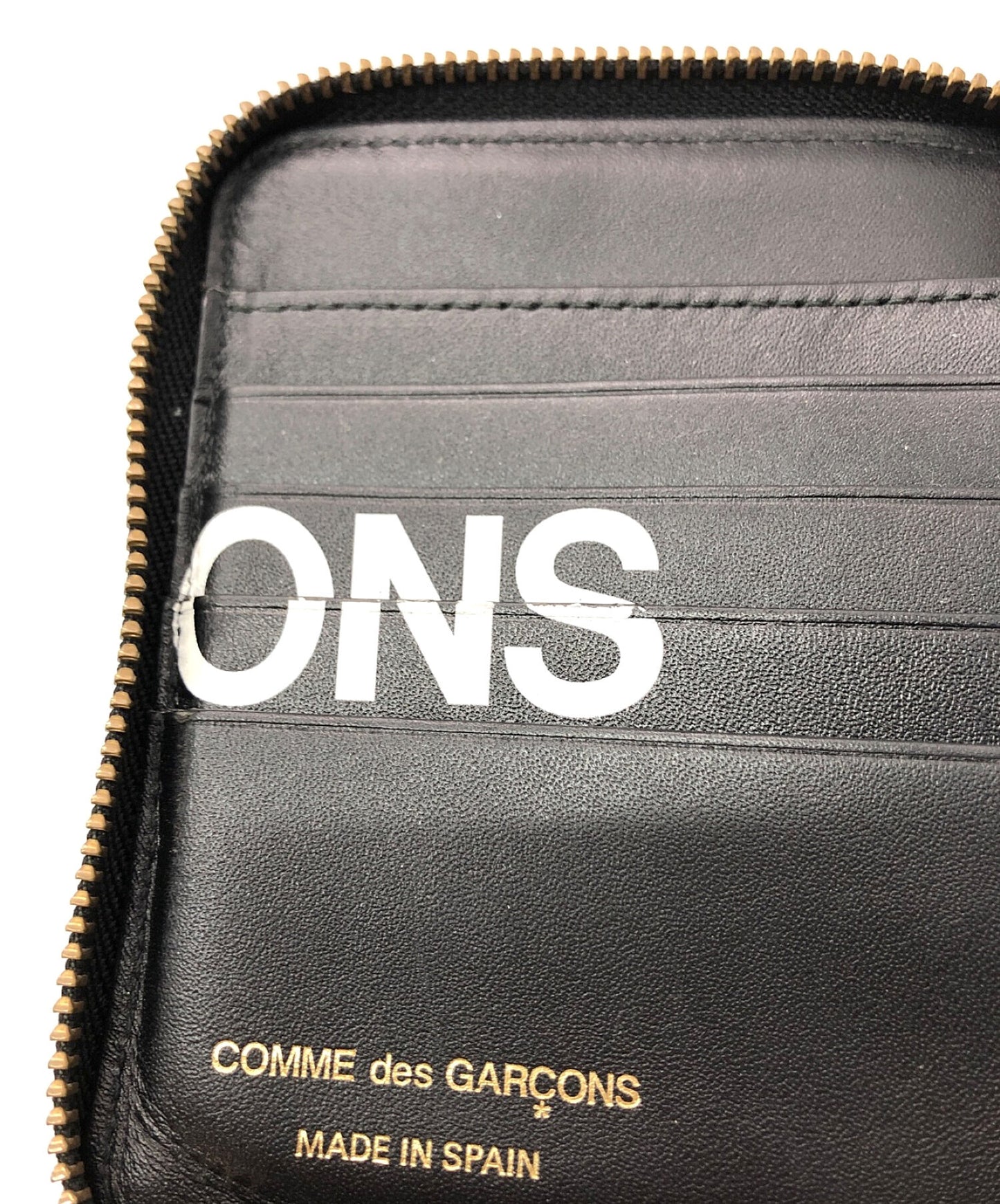 Comme des Garcons 거대한 로고 이중 지갑