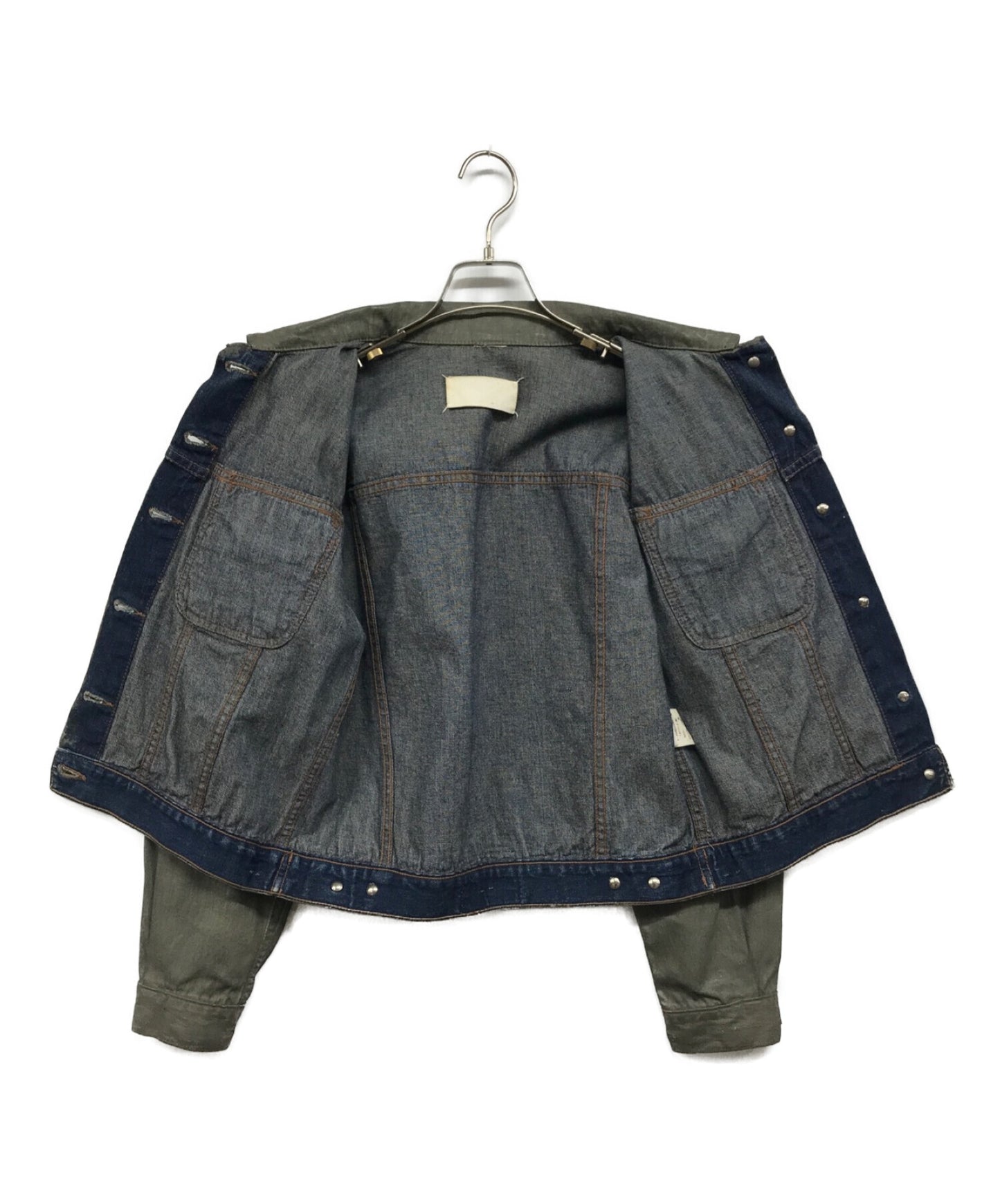 [Pre-owned] Maison Martin Margiela painted denim jacket 333-45301