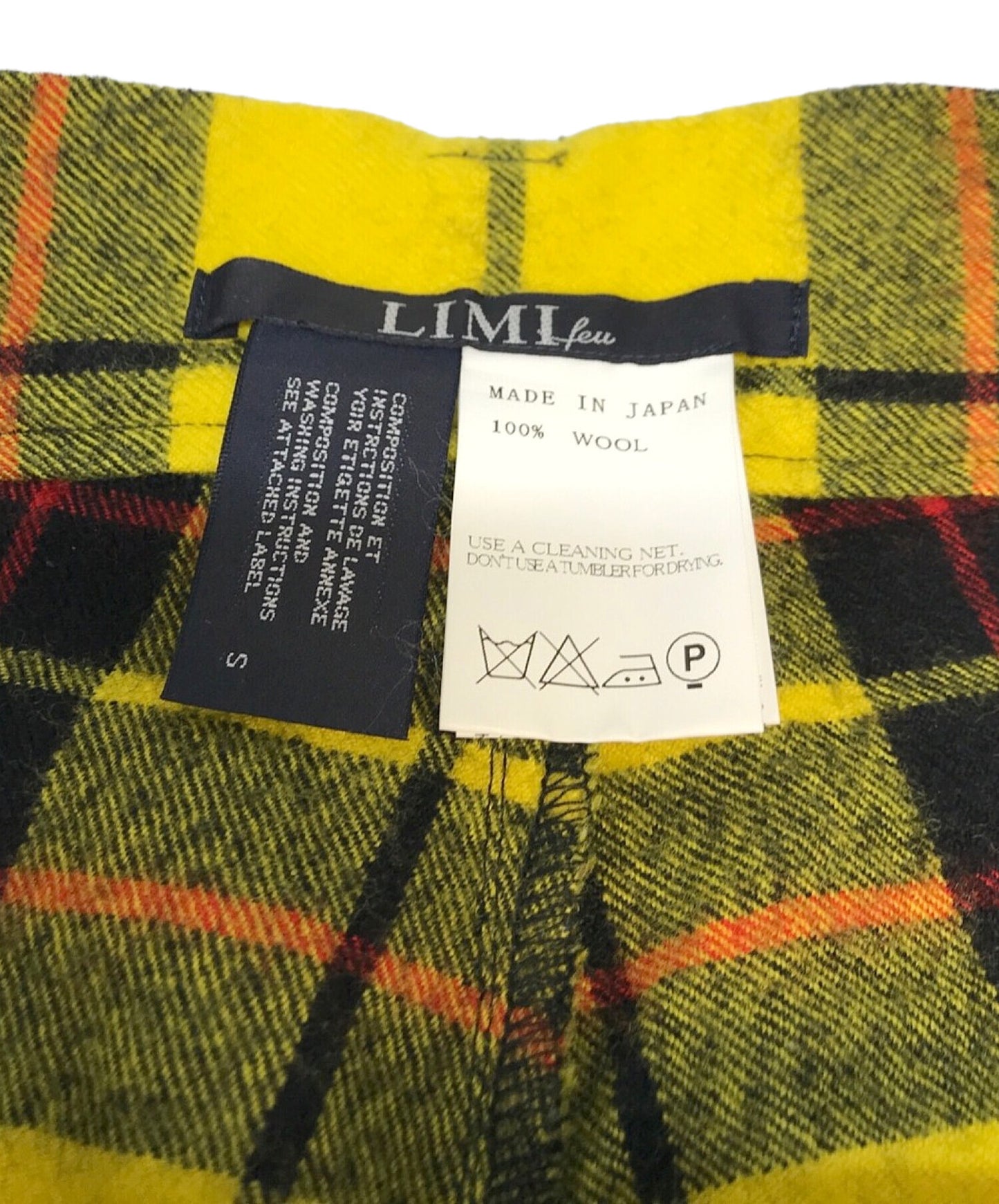 Limi Feu Wool Check กางเกง sarouel ld-p30-109