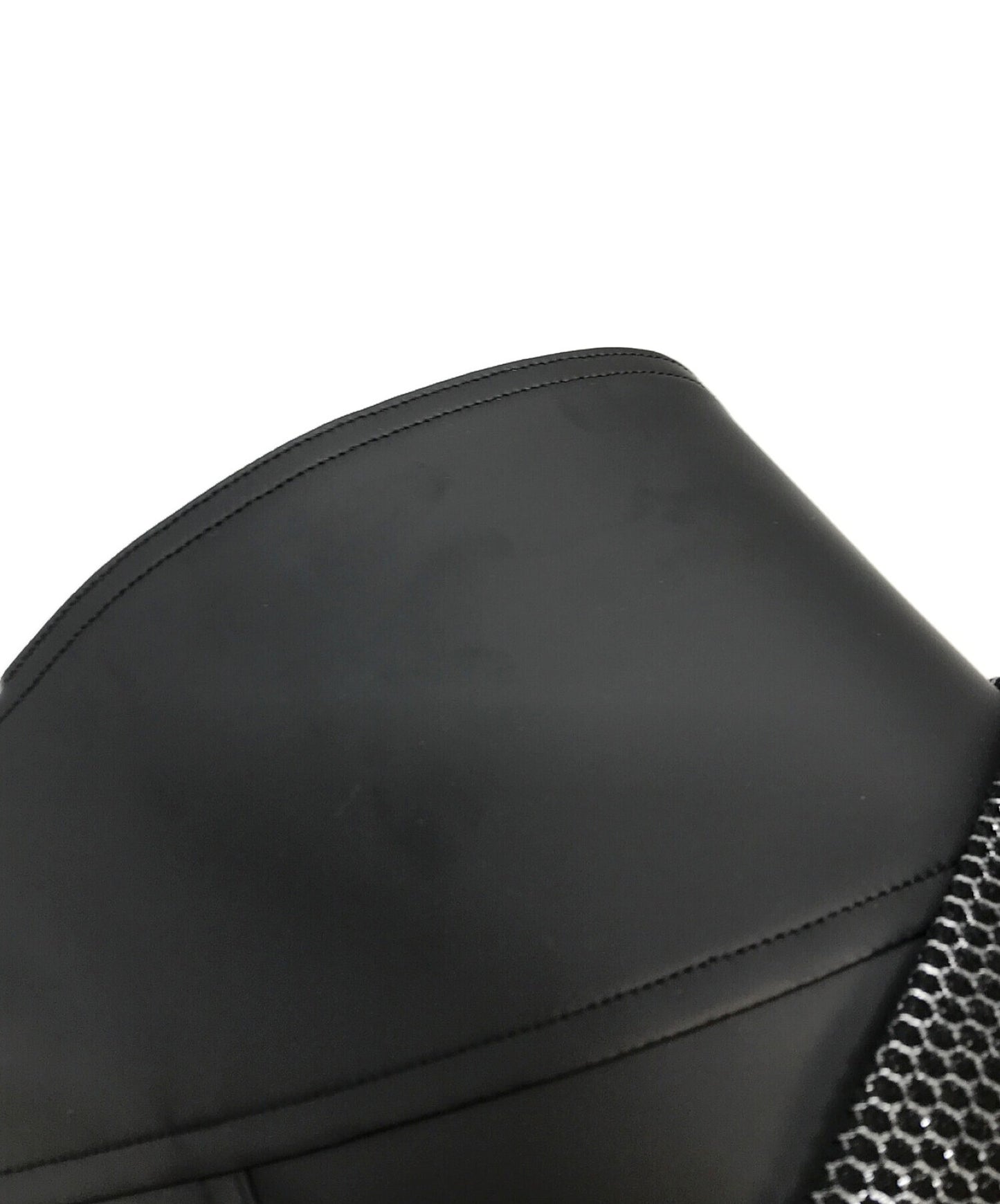 COMME DES GARCONS HOMME加上网状的人造皮革骑手夹克ph-j008