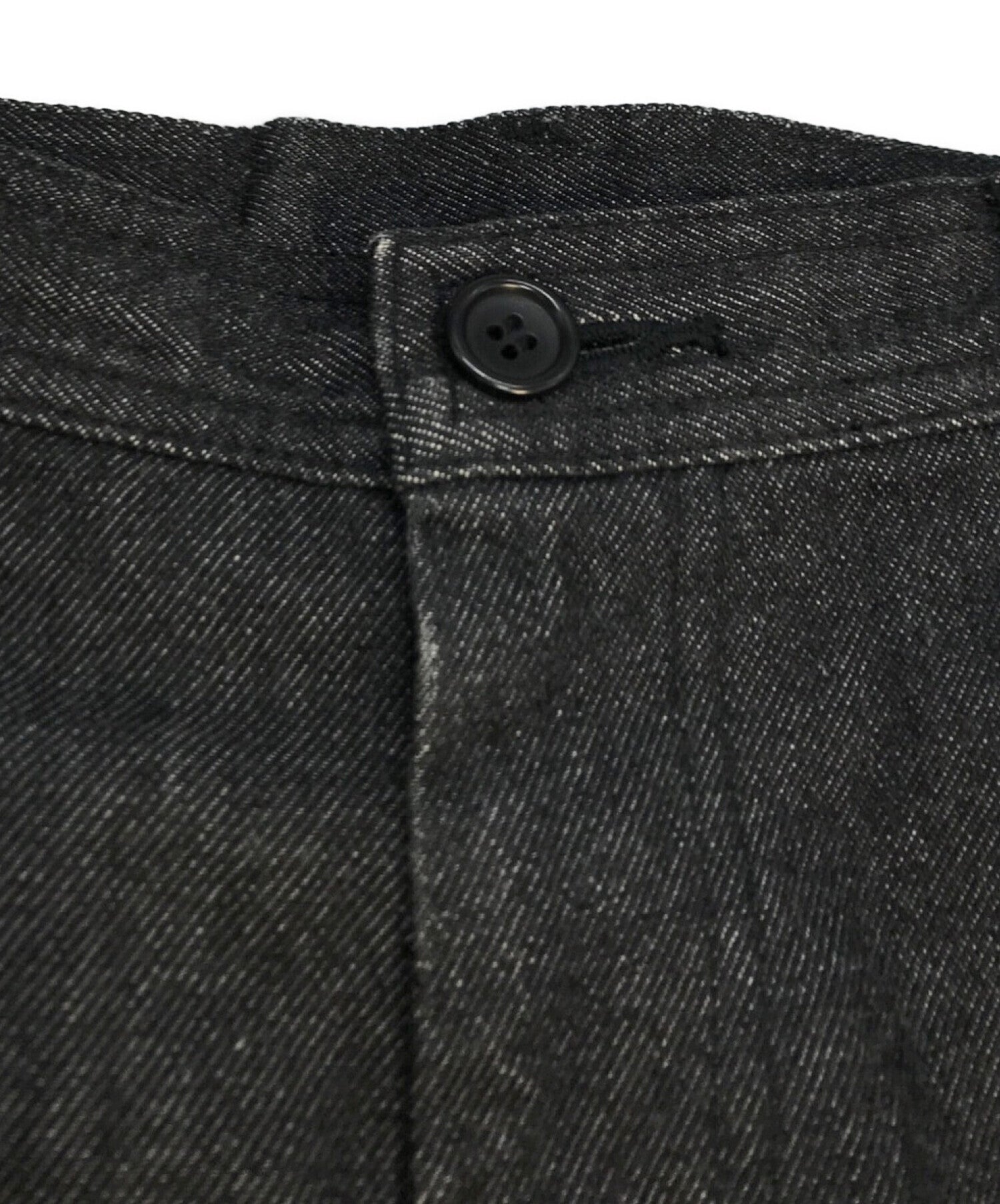 COMME des GARCONS HOMME PLUS warp ribbed denim pants PP-04054S