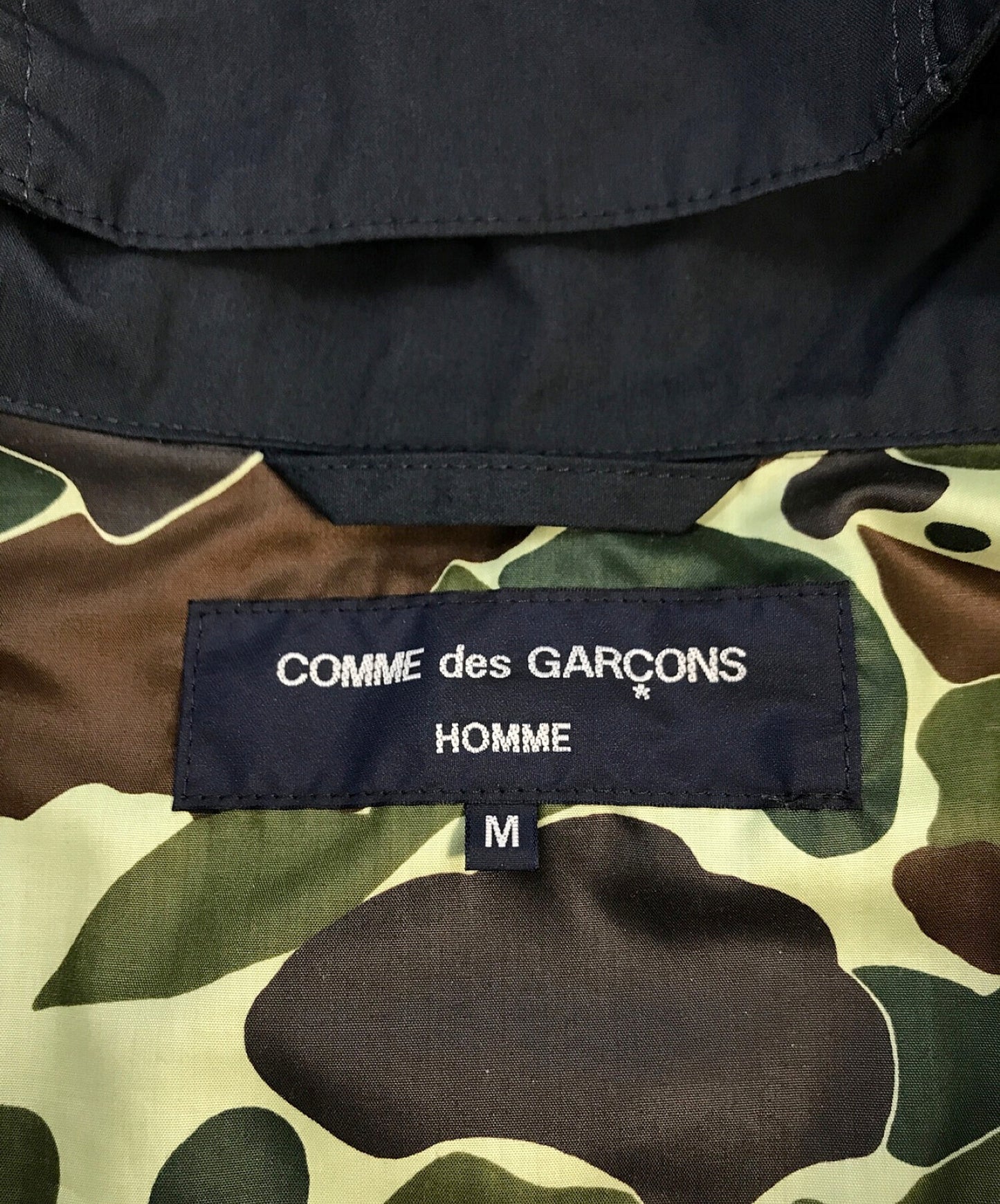 Comme des Garcons Homme ผลิตภัณฑ์สภาพอากาศที่มีความหนาแน่นสูงเสร็จสิ้น anorak hoodie hi-j007