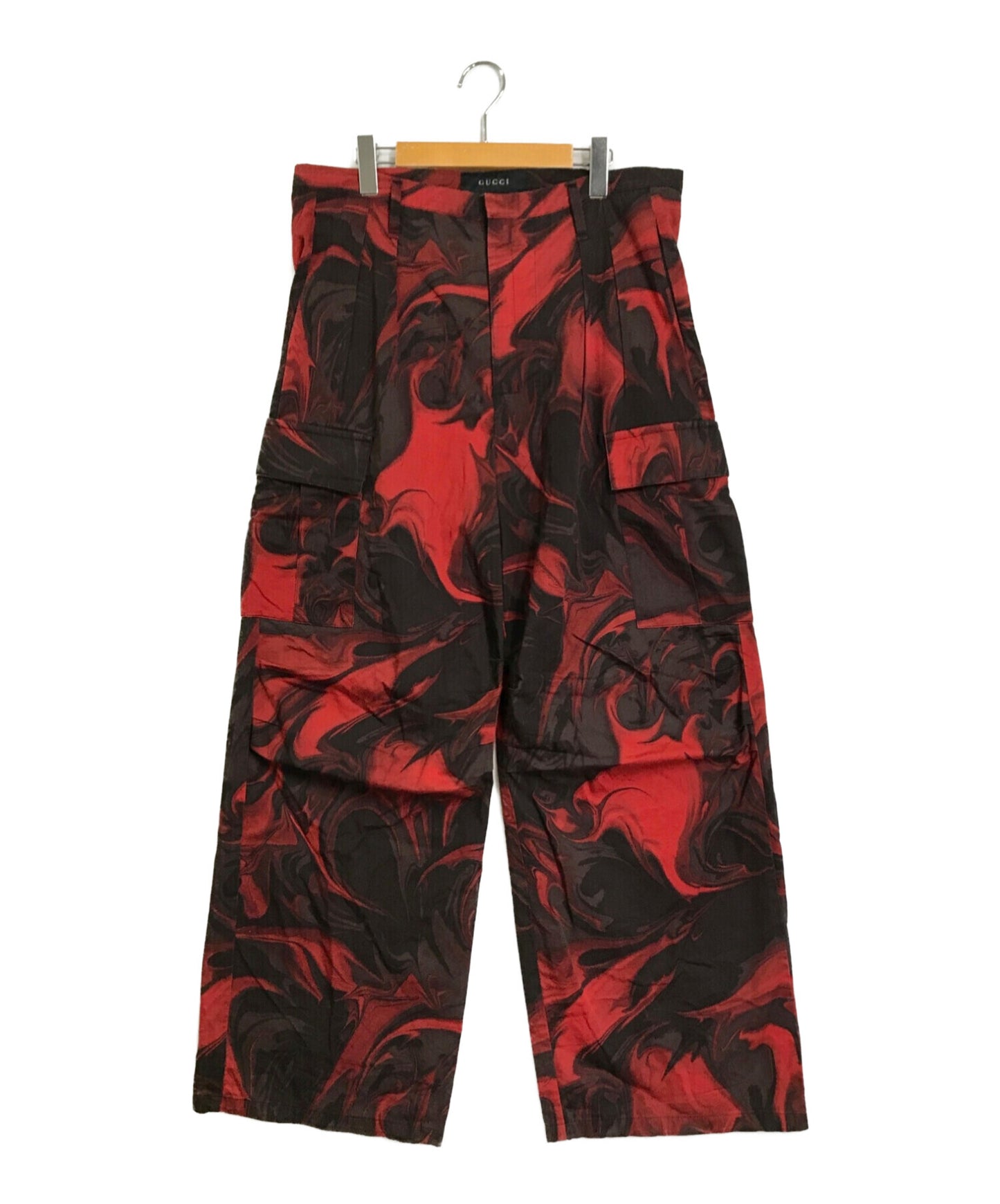 GUCCI marbled wide pants