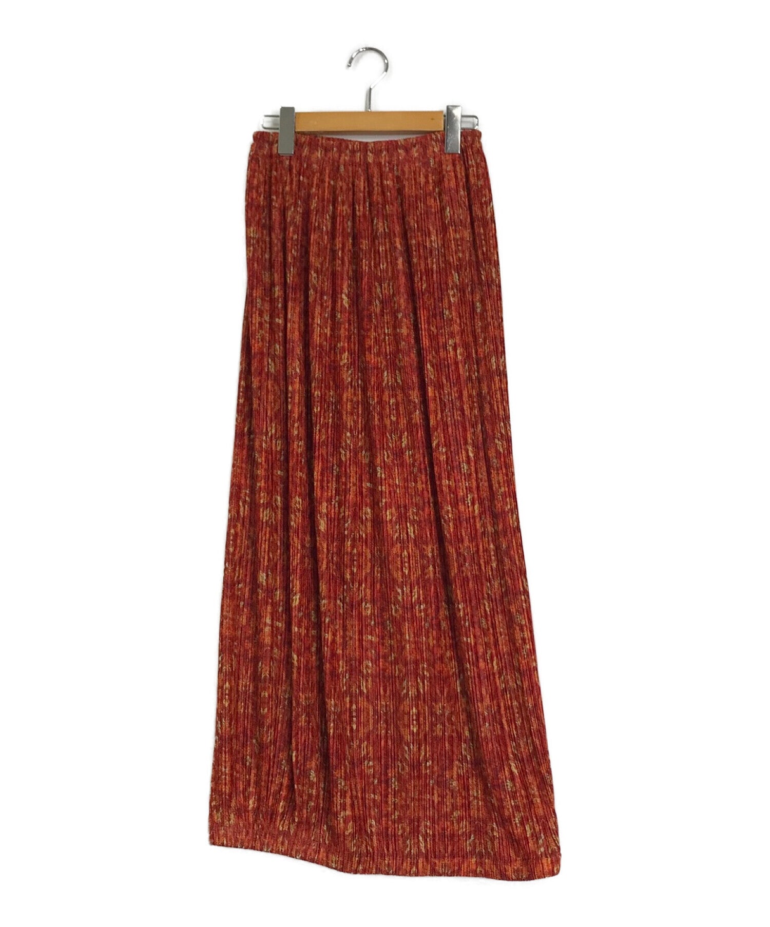 PLEATS PLEASE ISSEY MIYAKE Transfer Print Pleated Skirt PP14-JG485