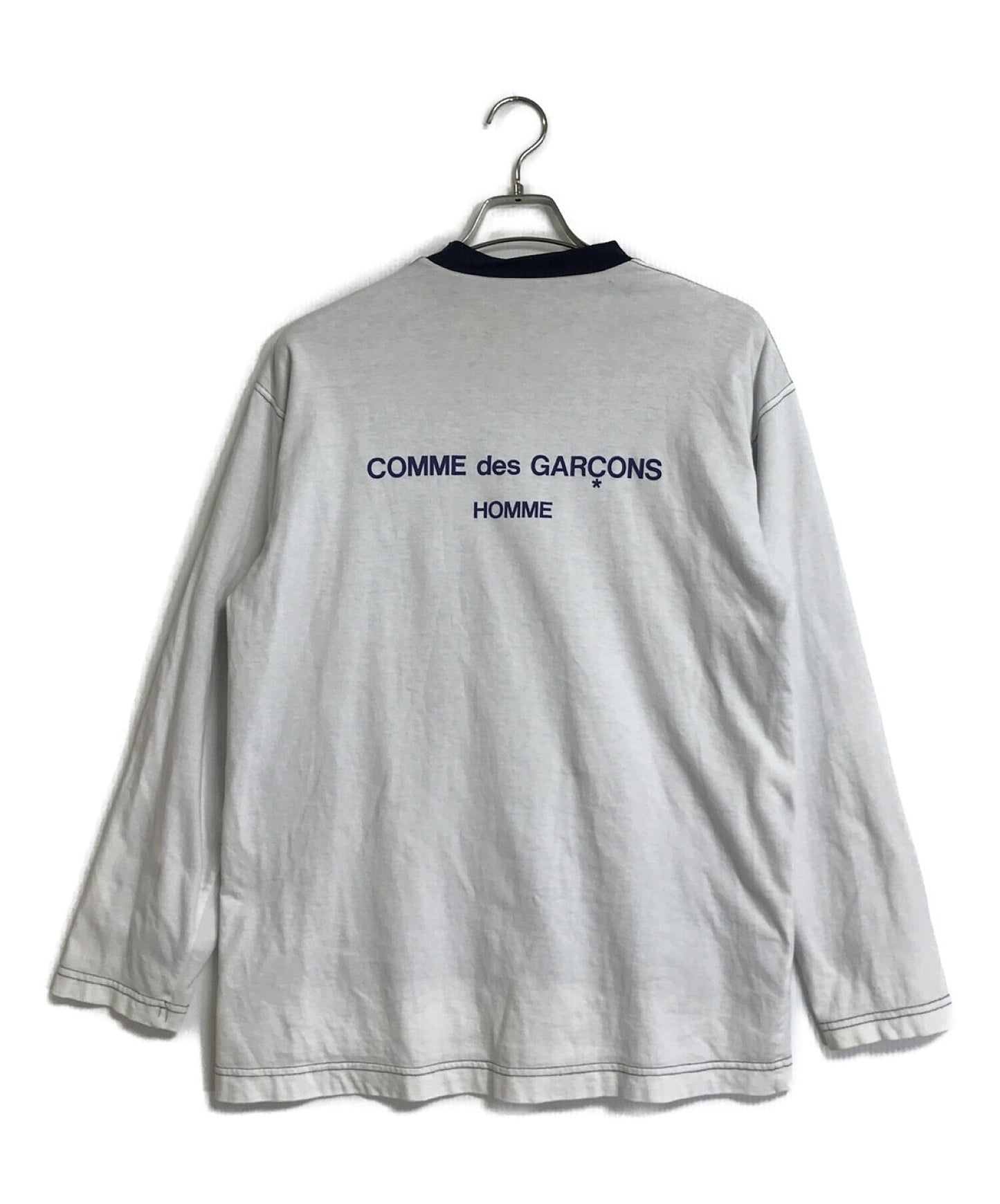 COMME des GARCONS HOMME 90'S reversible logo knit cut and sewn HT-040280