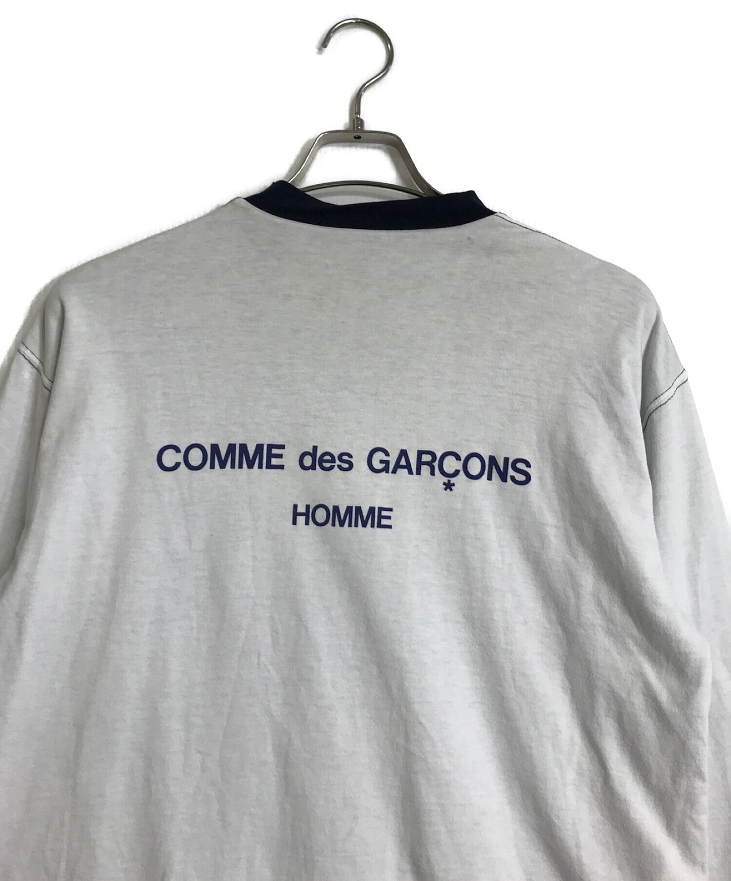 COMME DES GARCONS HOMME 90的可逆徽標編織切割和縫製ht-040280