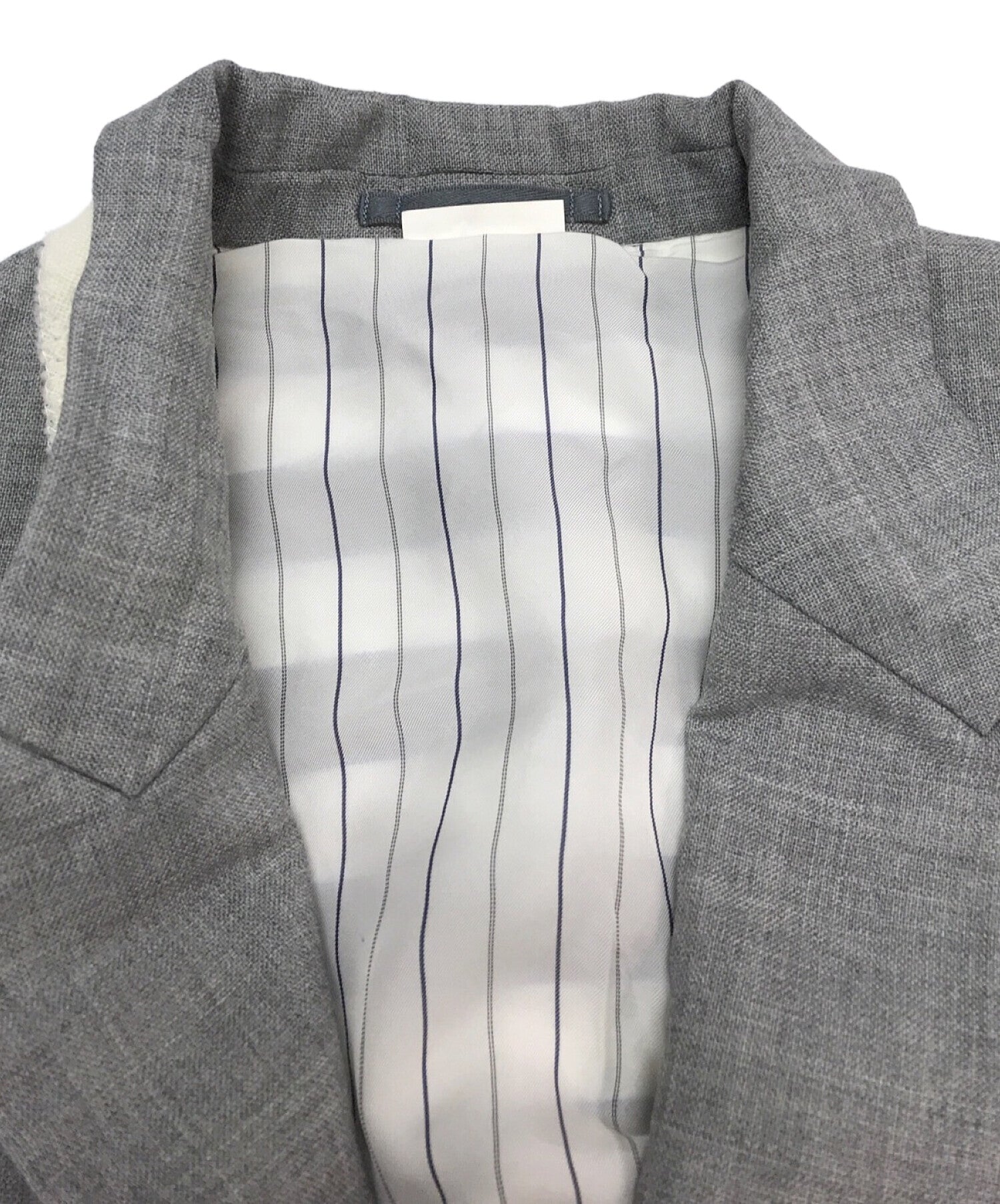 COMME des GARCONS Homme Plus Striped Docking Peaked Lapel Jacket PM-J025  AD2013