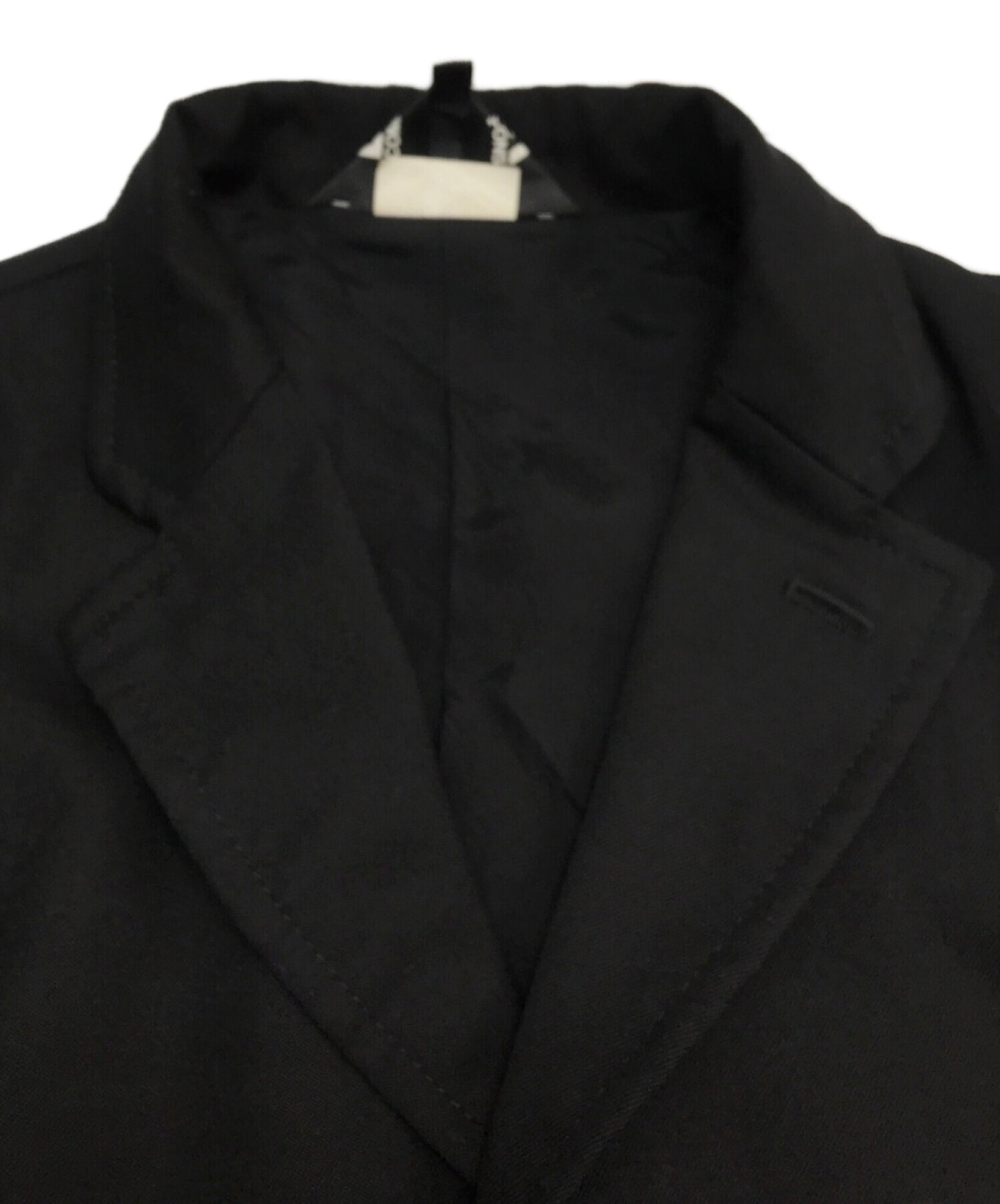 黑色COMME DES GARCONS羊毛口袋3B夹克/量身定制的外套/开关外套1L-J008
