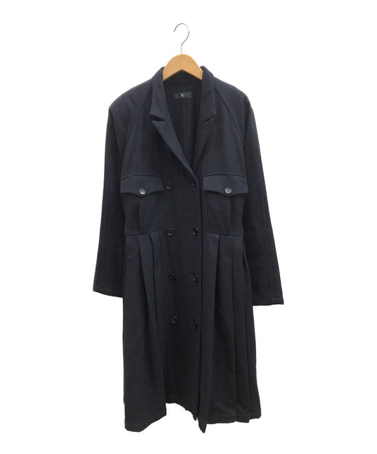 [Pre-owned] Y's Wool Pleated Double Coat YL-D07-117