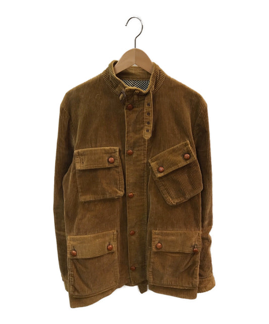 [Pre-owned] NUMBER (N)INE 01AW Walnut Button Corduroy Motorcycle Jacket