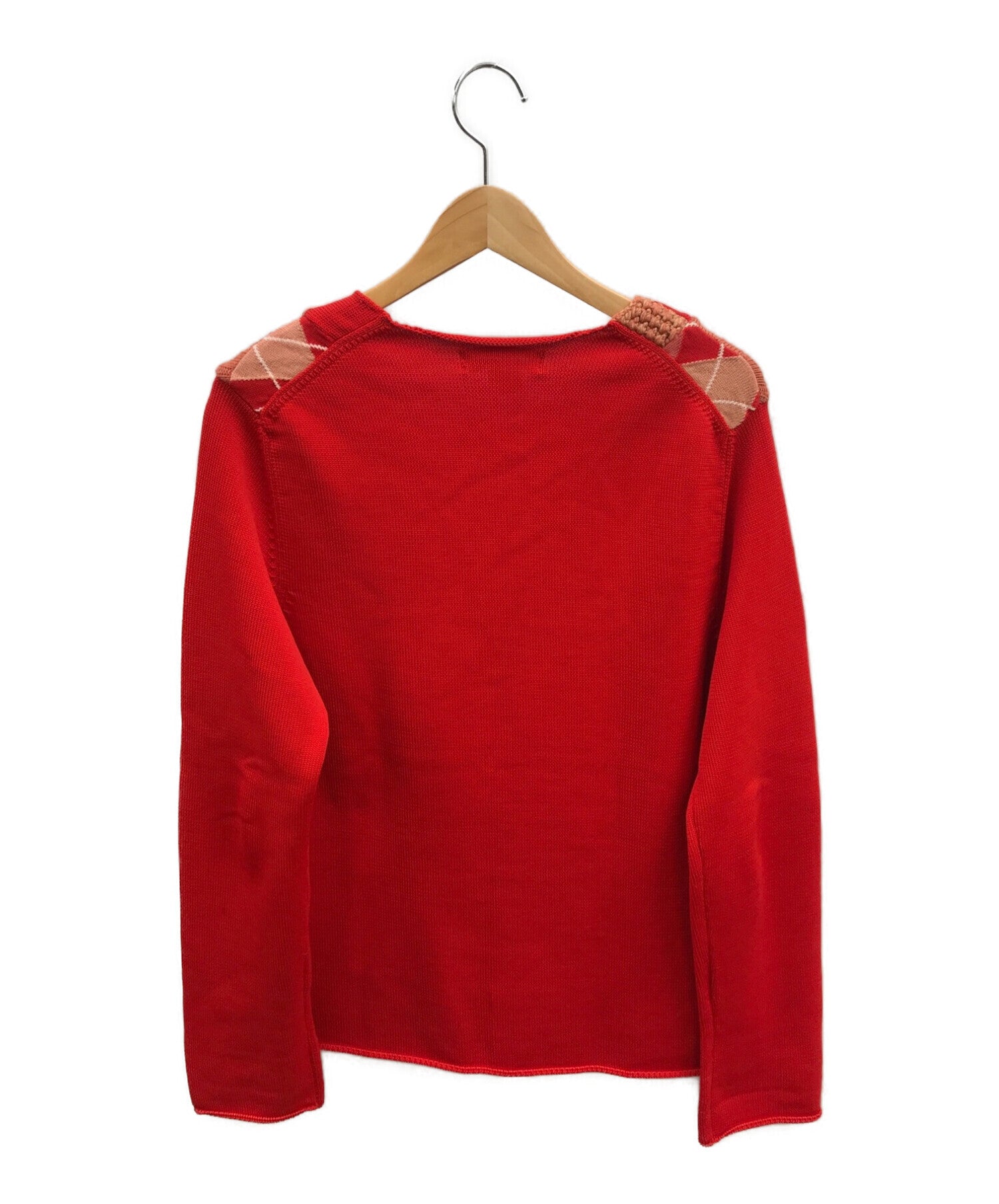 Pre-owned] COMME des GARCONS SHIRT V-Neck Patchwork Knit – Archive