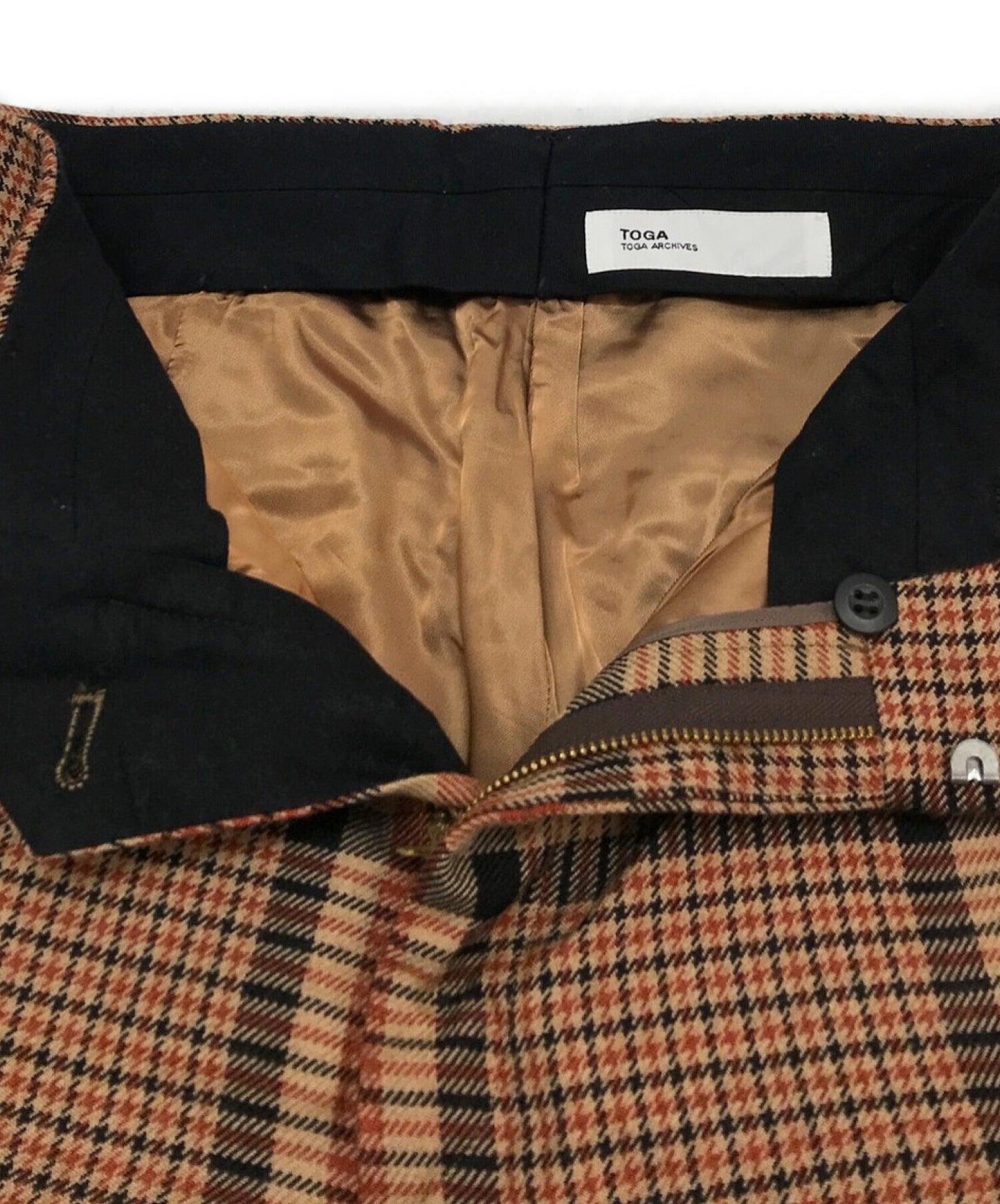 Toga Archives Wool Check Biker Pants TA92-FF020