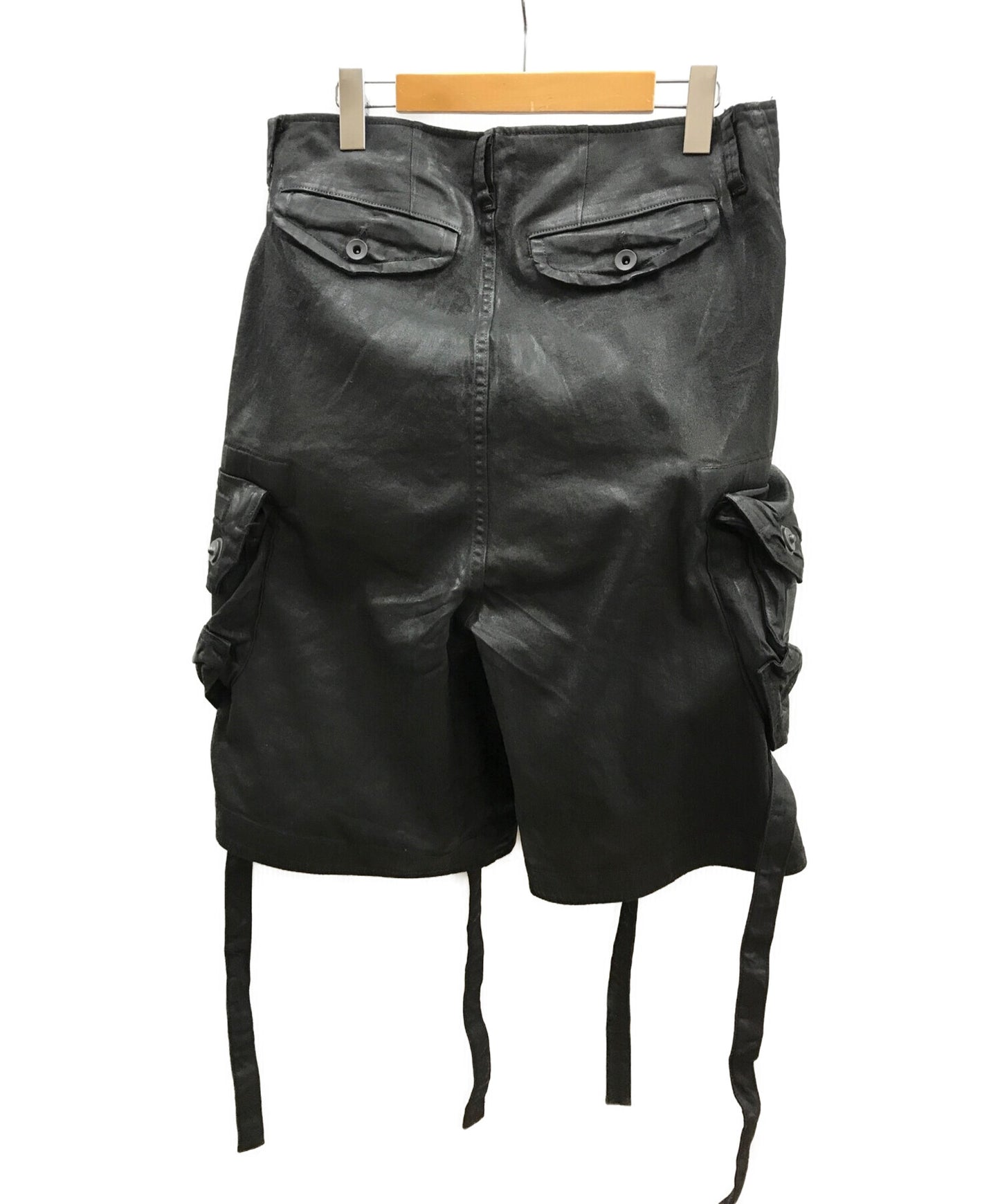 SS10 Julius Black Oversized Gas Mask Cargo Pants | Archive Threads