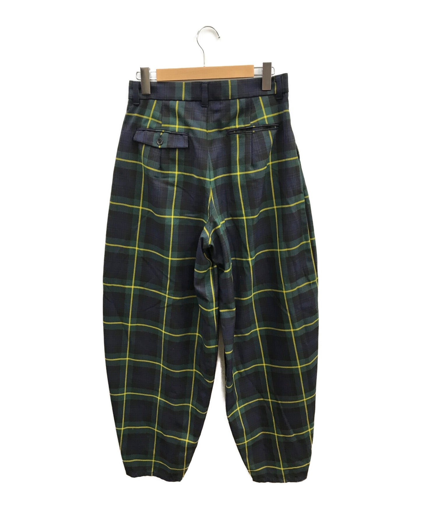 [Pre-owned] KIDILL Two Tuck Wide Pants/Tapered Pants/Check Pants kl602