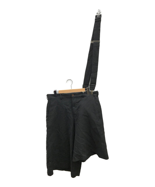 Comme des Garcons homme plus suspender asymmetrical กางเกงขาสั้น/กางเกงครึ่ง/กางเกงขาสั้น pg-p055