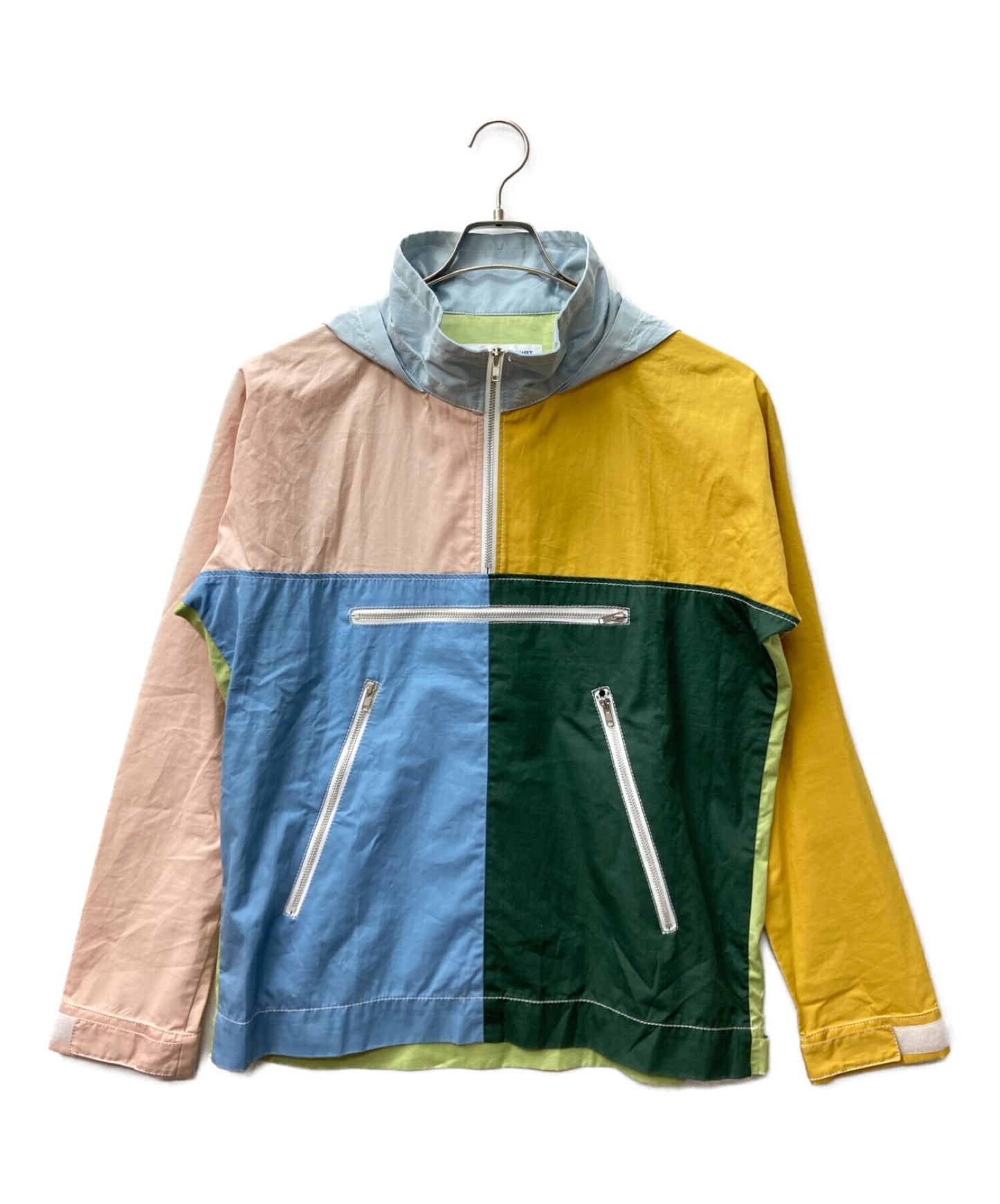 [Pre-owned] COMME des GARCONS SHIRT Colour Block Half Zip/Anorak Hoodie/Anorak Jacket S28163