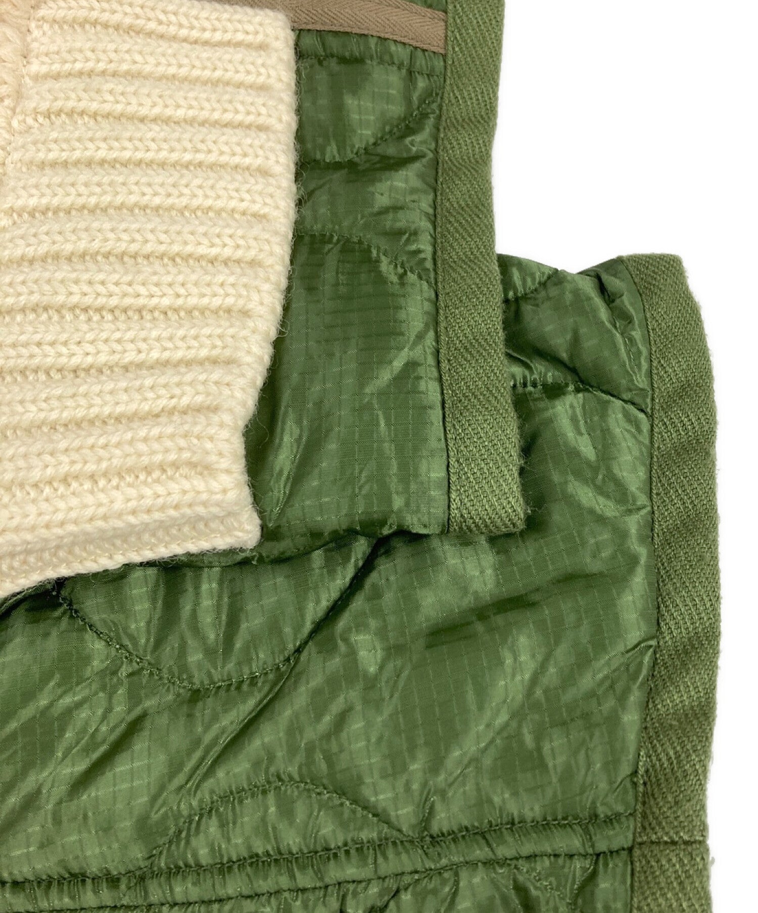 Nylon Ripstop Wool Jacquard Jacket-