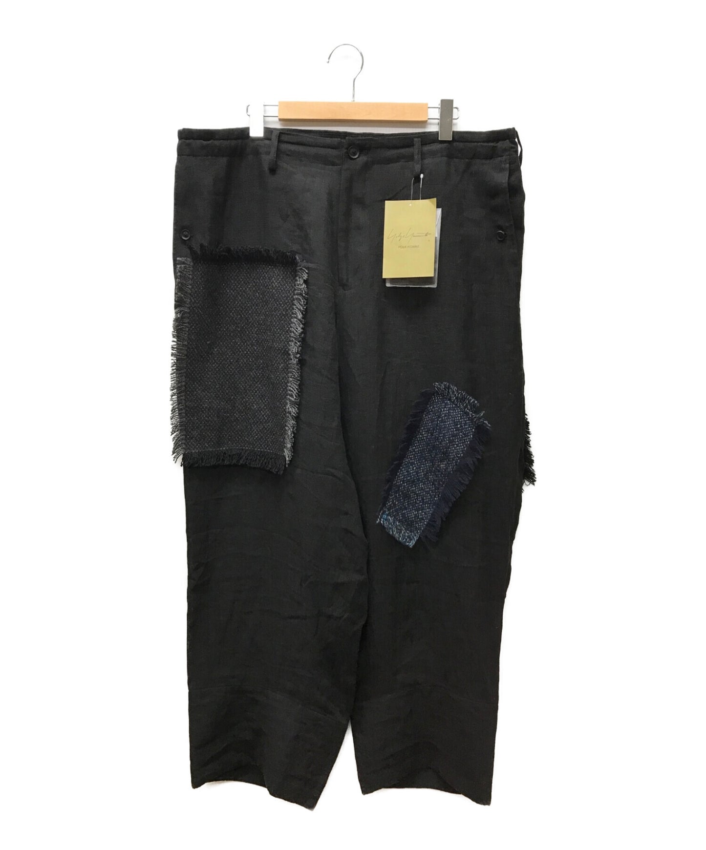 [Pre-owned] Yohji Yamamoto pour homme LINEN TWEED PATCHWORK PANTS HZ-P92-334-1