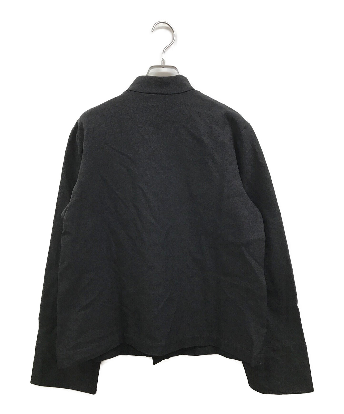 Black Comme des Garcons ย้อมผลิตภัณฑ์ China Jacket 1H-J217