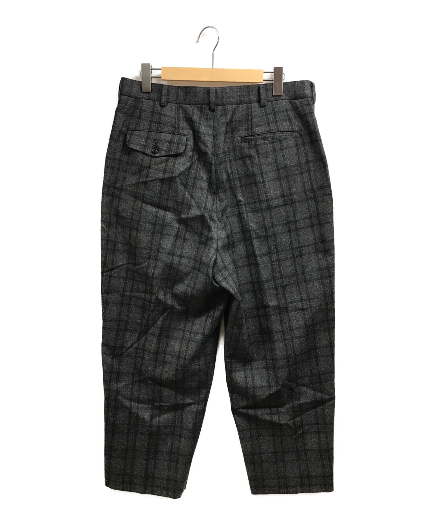 [Pre-owned] COMME des GARCONS 21AW two-tucked wool check pants HH-P041