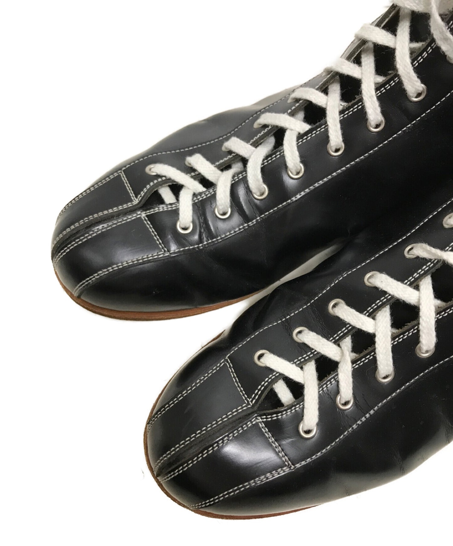 [Pre-owned] COMME des GARCONS HOMME HOMME Bowling Shoes Leather Boots Wood Sole