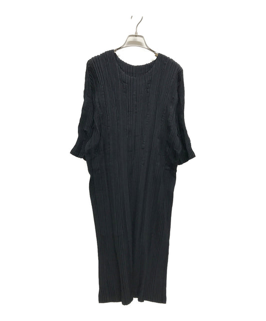Issey Miyake Twisted连衣裙随机褶式衬衫设计模式IM92FH610