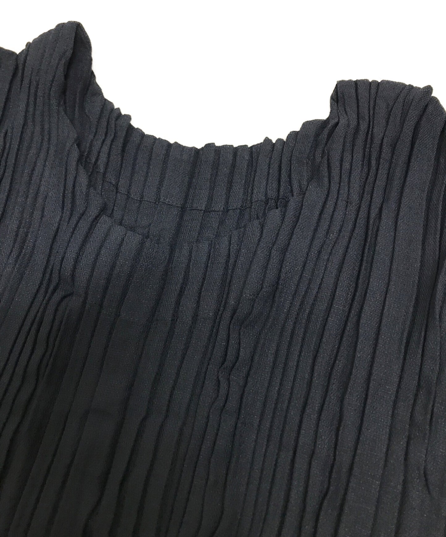 Issey Miyake Twisted Dress แบบสุ่มจีบโหมดการออกแบบเสื้อเบลาส์ IM92FH610