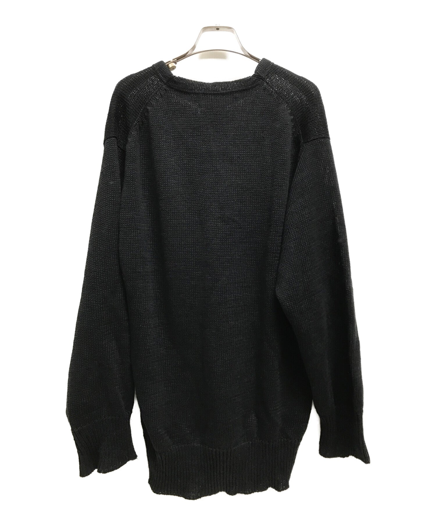 Pre-owned] COMME des GARCONS HOMME OLD] Linen Henley Neck Knit