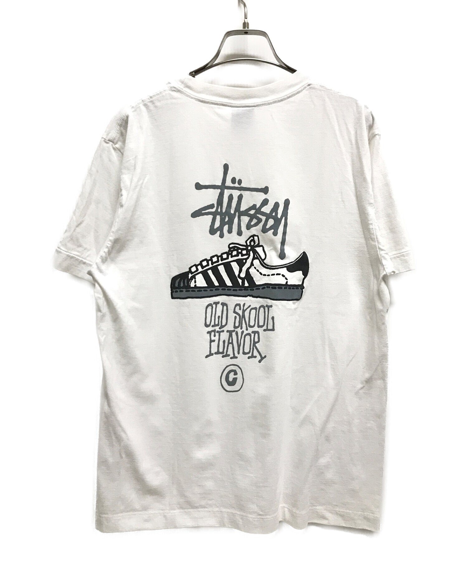 stussy Vintage Print T-shirt Logo OLD SKOOL FLAVOR Old School