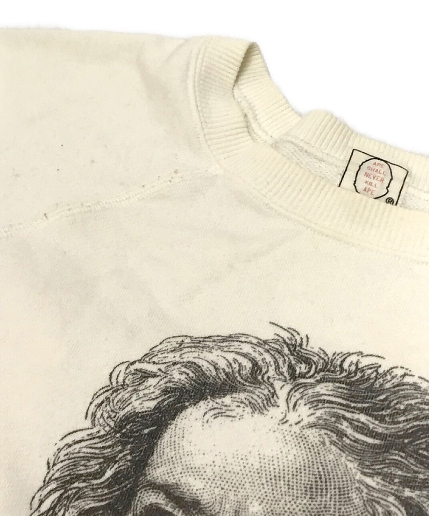 A BATHING APE OLD] Printed Sweatshirt Beethoven Crew Neck Early