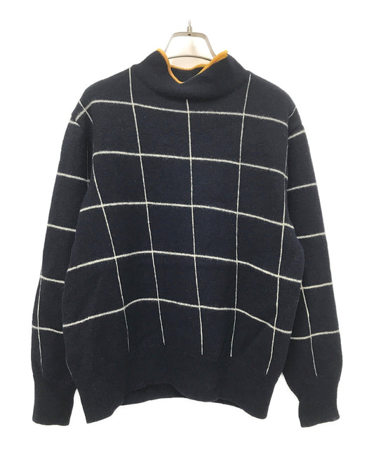 [Pre-owned] COMME des GARCONS Homme Plus High Neck Check Knit Pattern