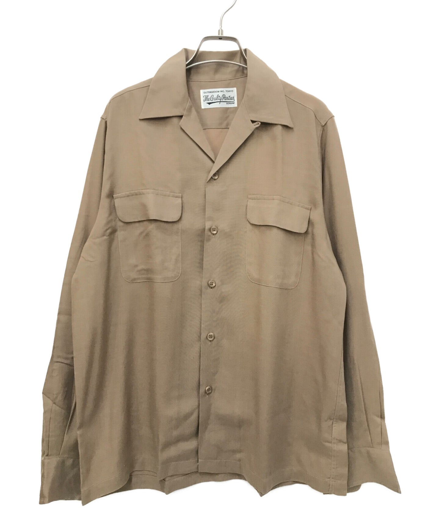 [Pre-owned] WACKO MARIA Open collar shirt, open collar, long sleeves