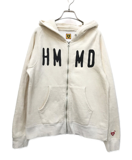 Human Made Hummd Hooded Sweatshirt Zip Hoodie Logo Print Lined