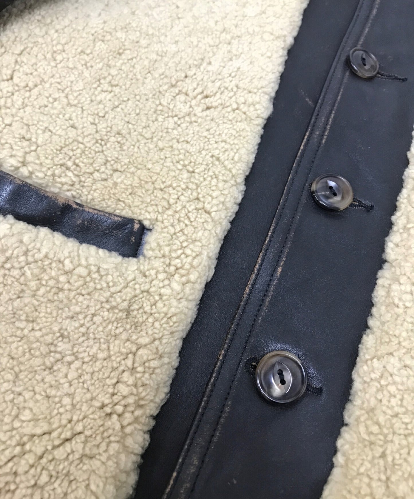 [Pre-owned] HUMAN MADE MOUTON GRIZZLY JACKET Damaged cut-out boa