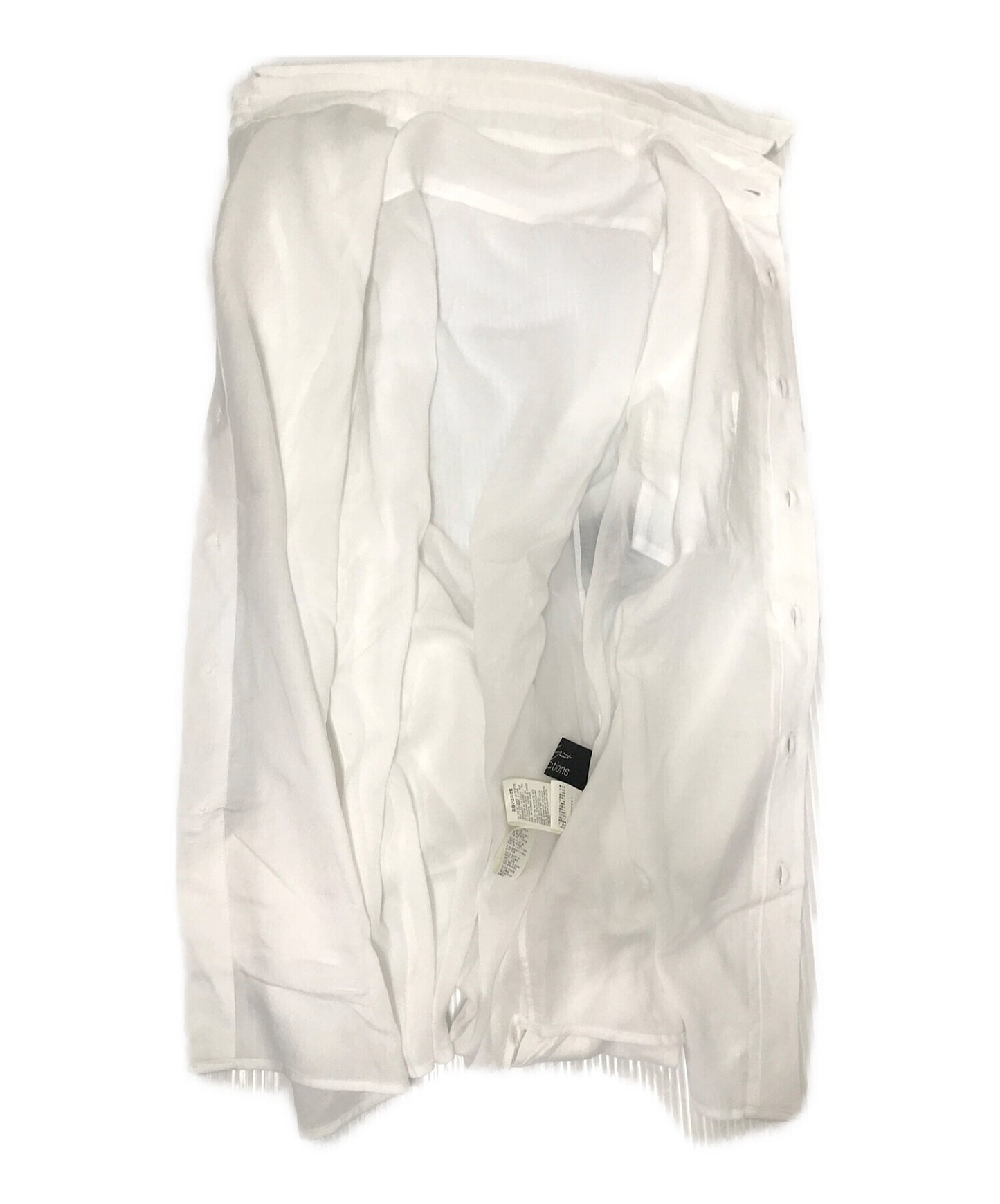 Yohji Yamamoto纤维素草坪可拆卸。C.RS.B衣领设计衬衫纤维素衬衫FG-B86-201