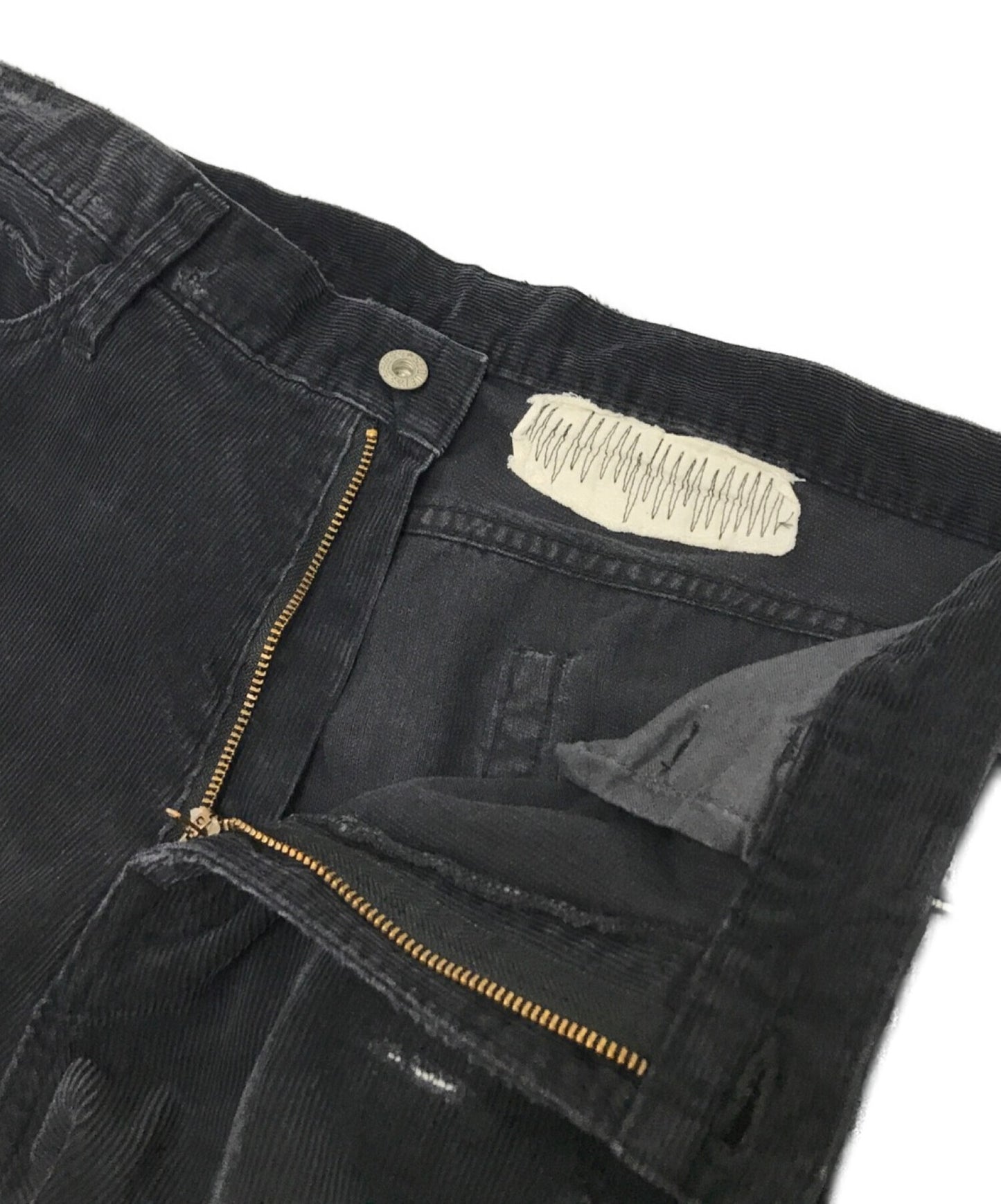 [Pre-owned] SEQUEL Damaged corduroy pants collaboration popular logo processing rare SQ-22AW-PT-03