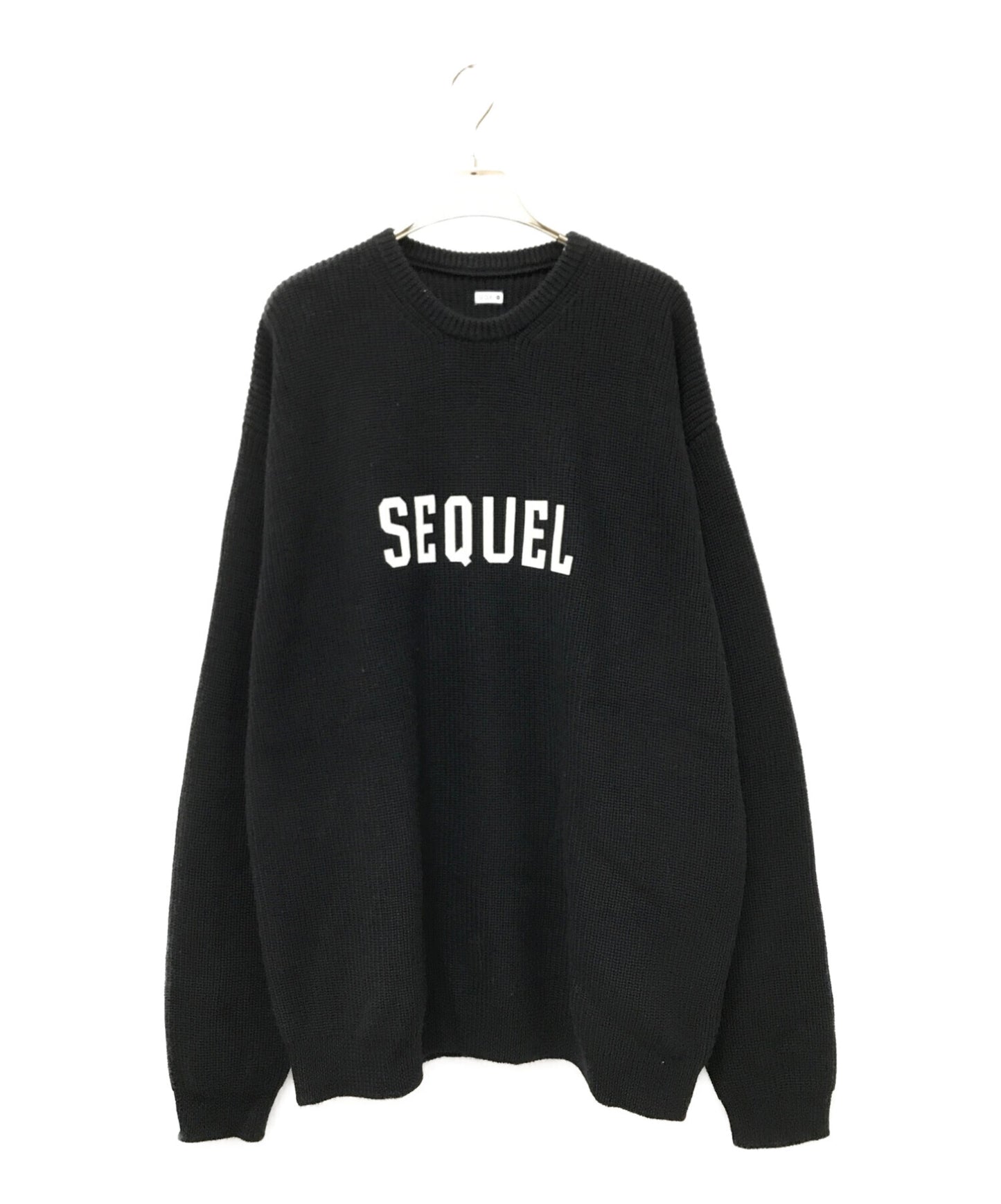 [Pre-owned] SEQUEL Crew neck knit, logo, popular, rare, sold out immediately model SQ-22AW-KN-02