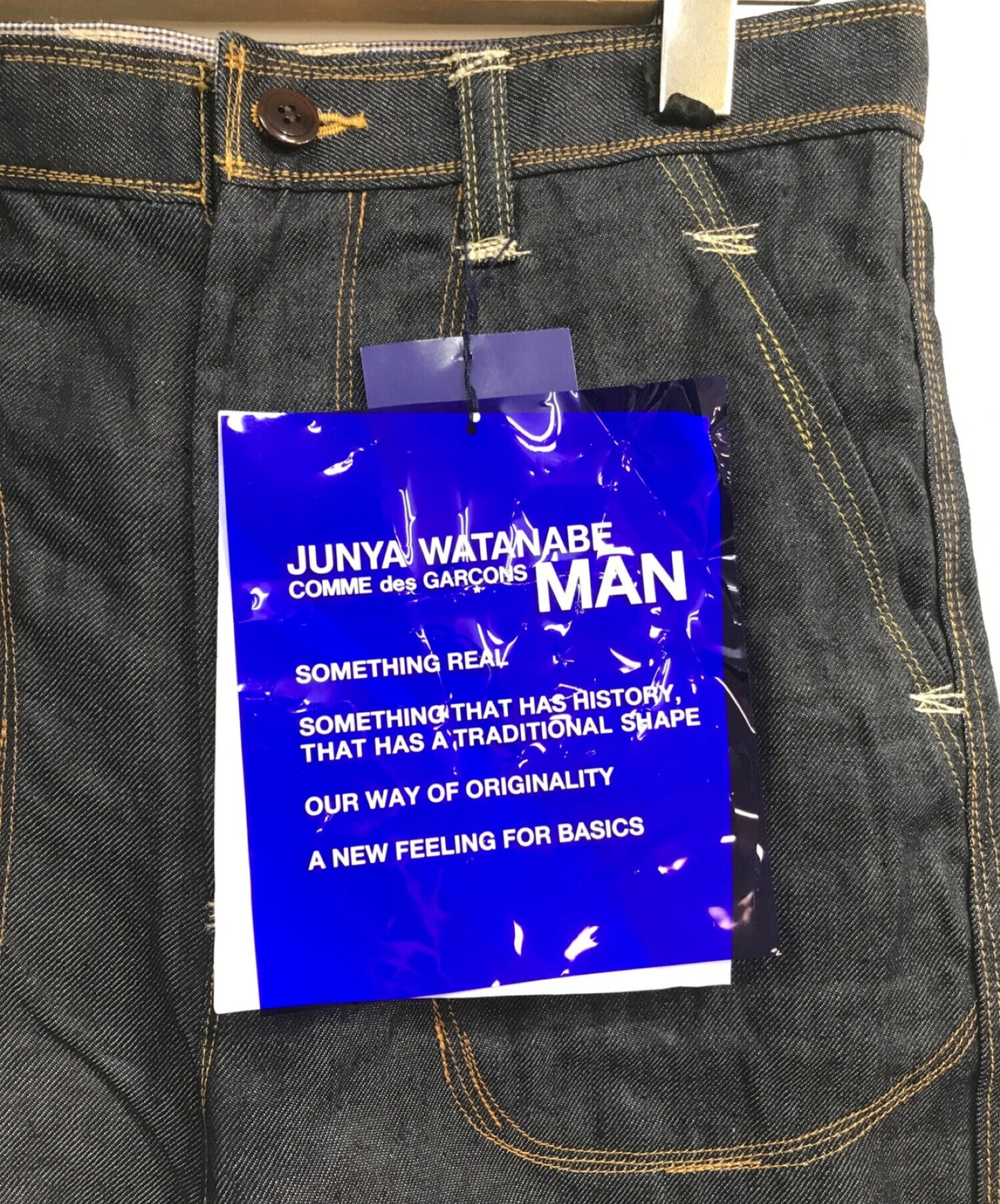 COMME des GARCONS JUNYA WATANABE MAN Linen stitched denim pants WG-P025 AD2020 WG-P025
