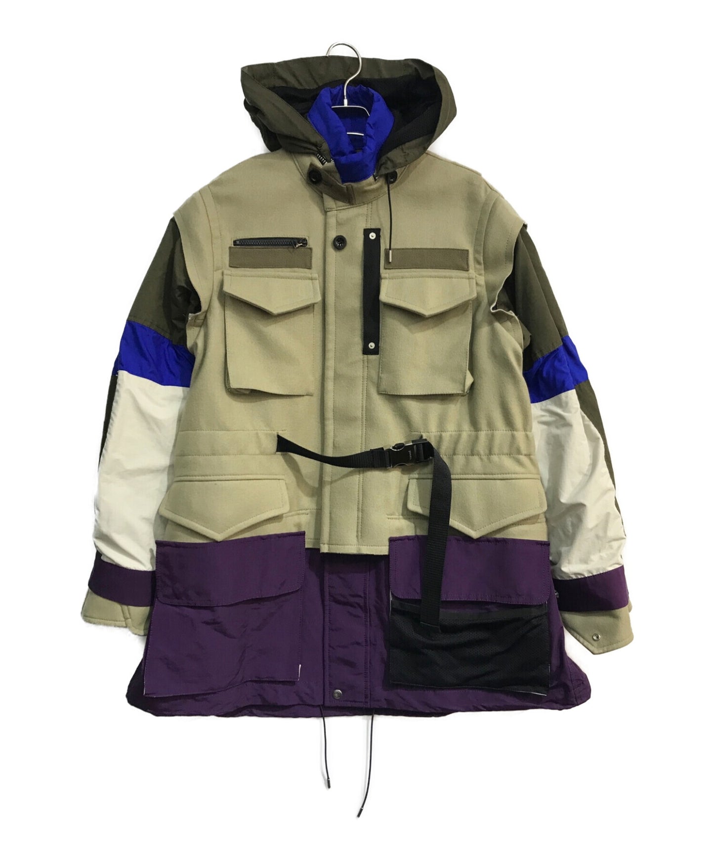 Sacai サカイ 21AW Wool Melton Jacket ベージュ紫 - www.kailashparbat.ca