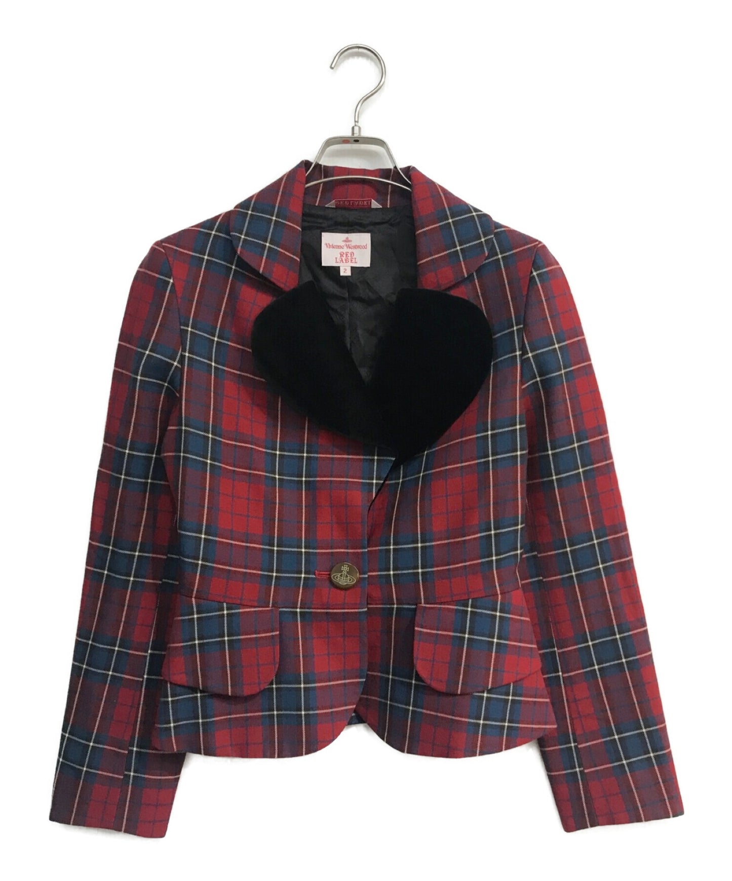 Vivienne Westwood RED LABEL Tartan plaid love jacket 16-01-452005