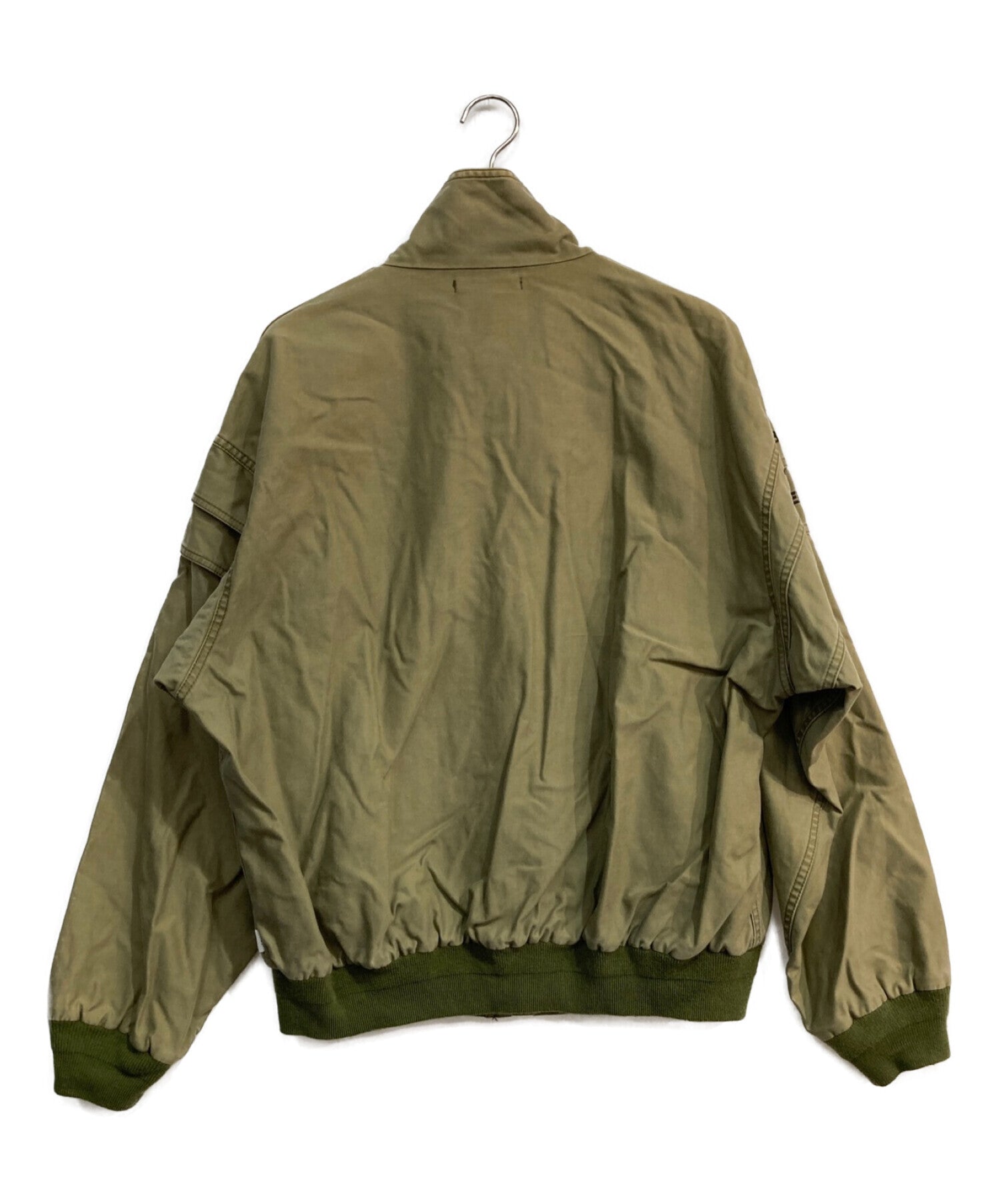 [Pre-owned] WTAPS Bio-washed Cotton Full Zip Military Jacket 201WVDT-JKM03  201wvdt-jkm03