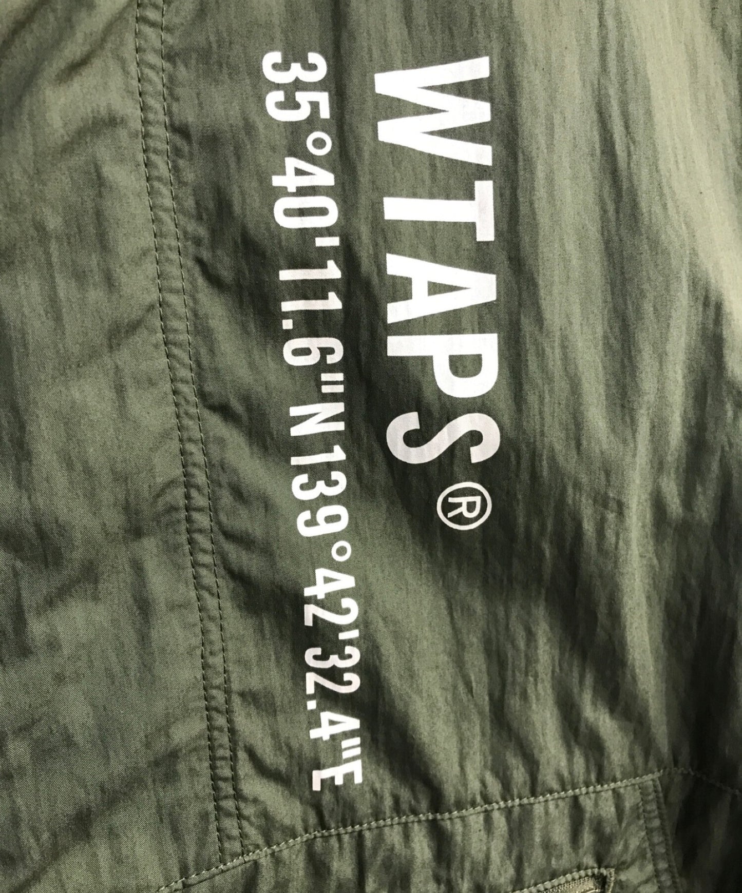WTAPS SBS夹克。 221WVDT-JKM02 ANORAK夹克Khaki 221wvdt-JKM02