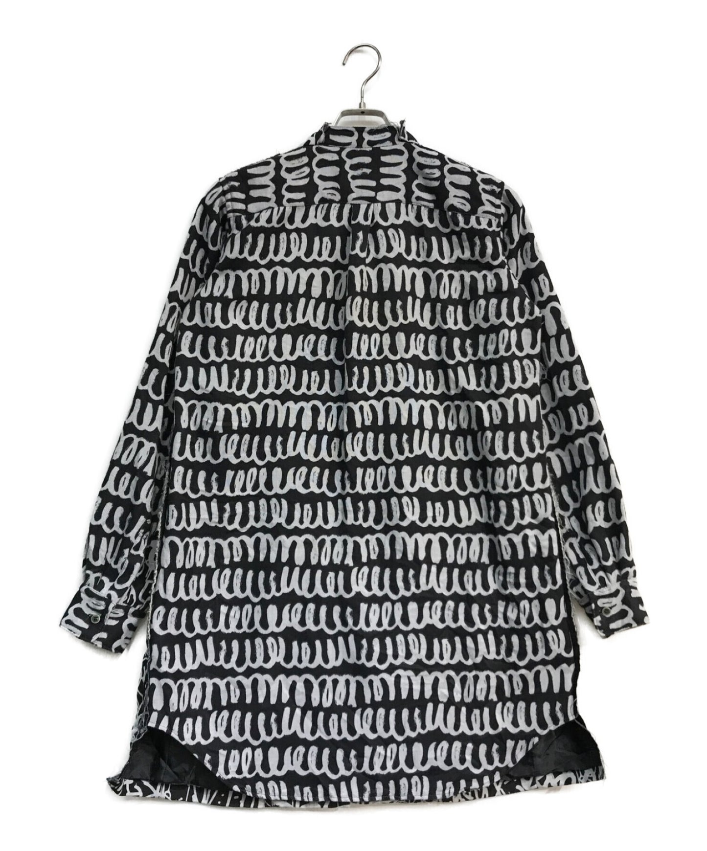 [Pre-owned] BLACK COMME des GARCONS Long jacket with all-over painted pattern 1D-J013